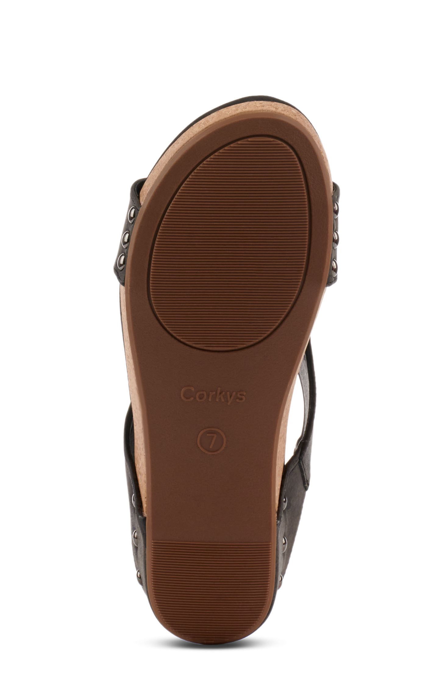 Corkys Women's Volita II Black Peep Toe Wedge Sandal - Image 1