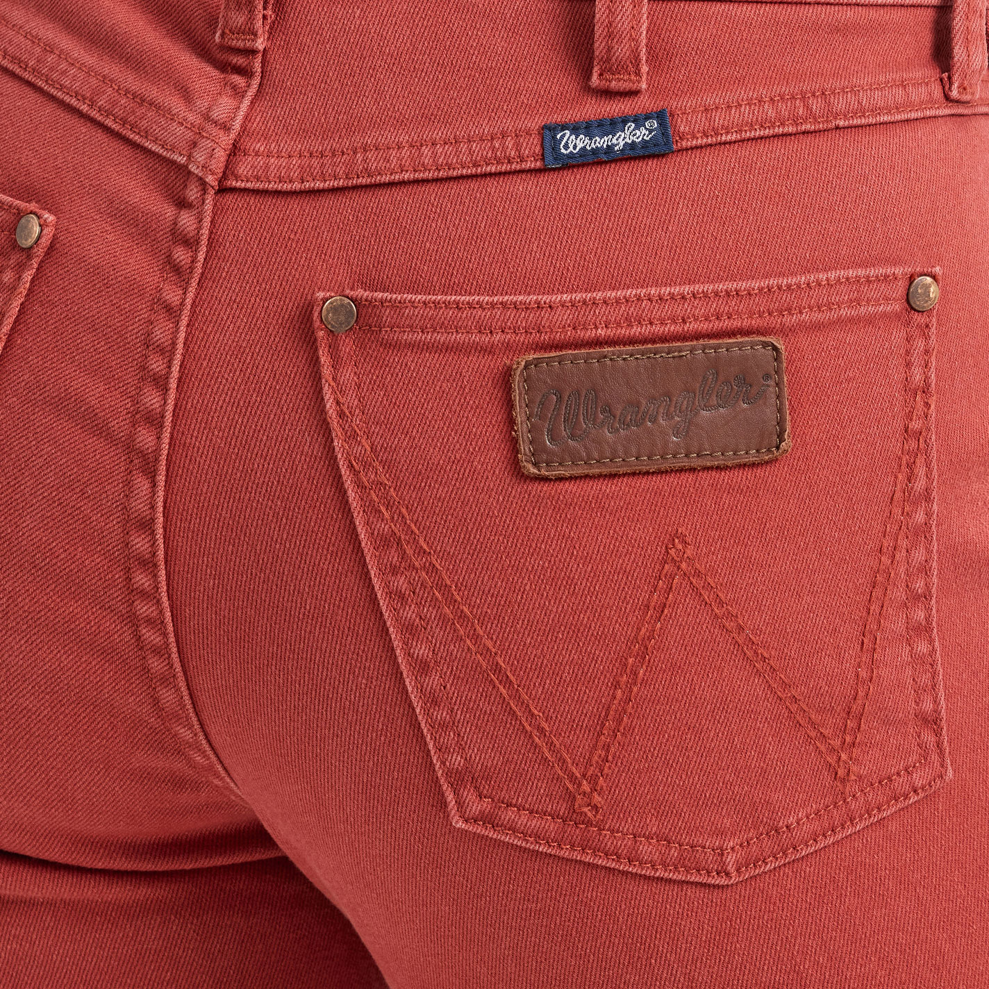 Wrangler Retro Women's Bailey Nova Rust-Red Boot Cut Jeans - Image 1