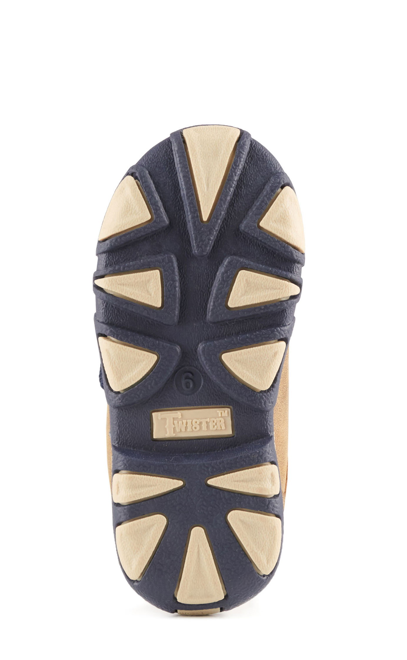 Twister Toddler Oliver Brown with Navy Basketweave Moc Toe Chukka Casual Shoe - Image 1