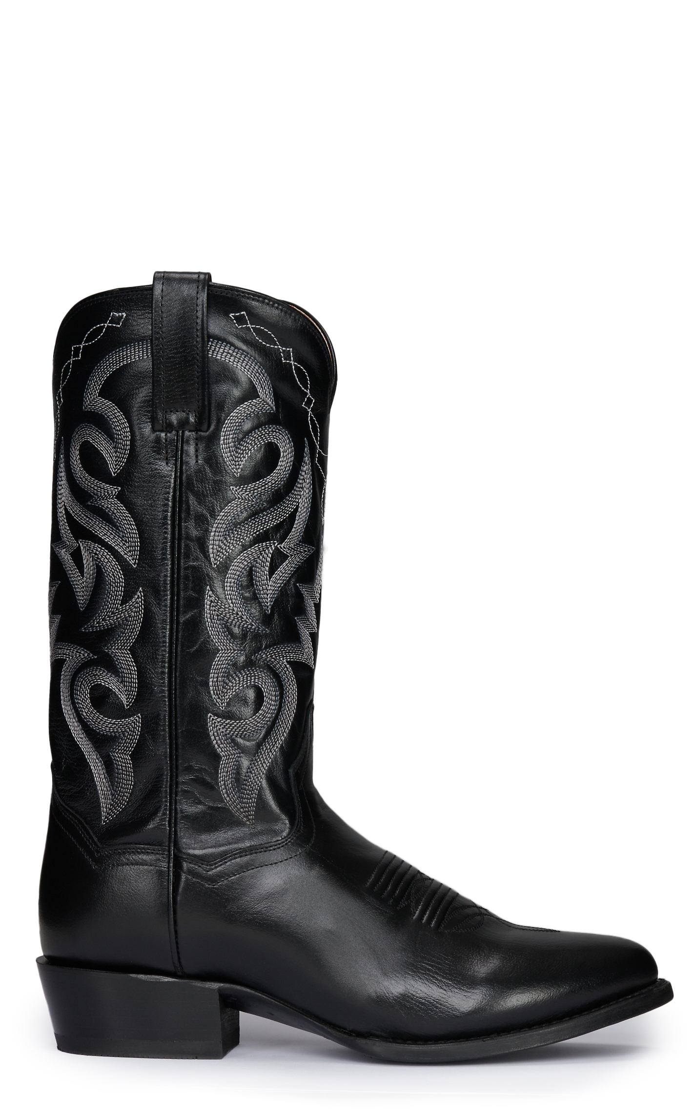 Dan Post Men's Black Marble Round Toe Cowboy Boot - Image 1