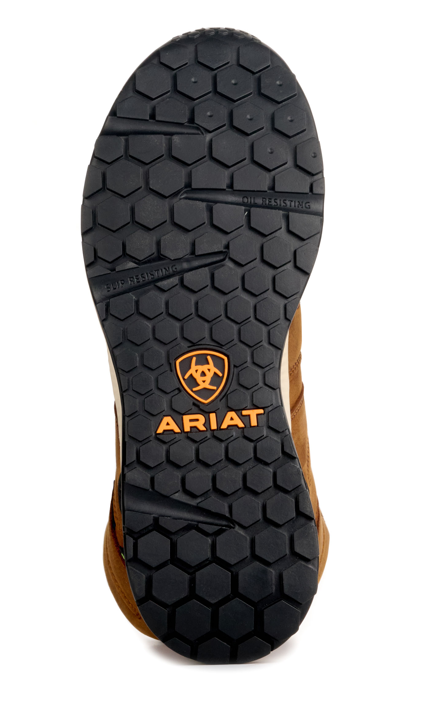 Ariat Men’s Outpace Shift Natural Brown Waterproof Round Composite Toe Work Boots - Image 1