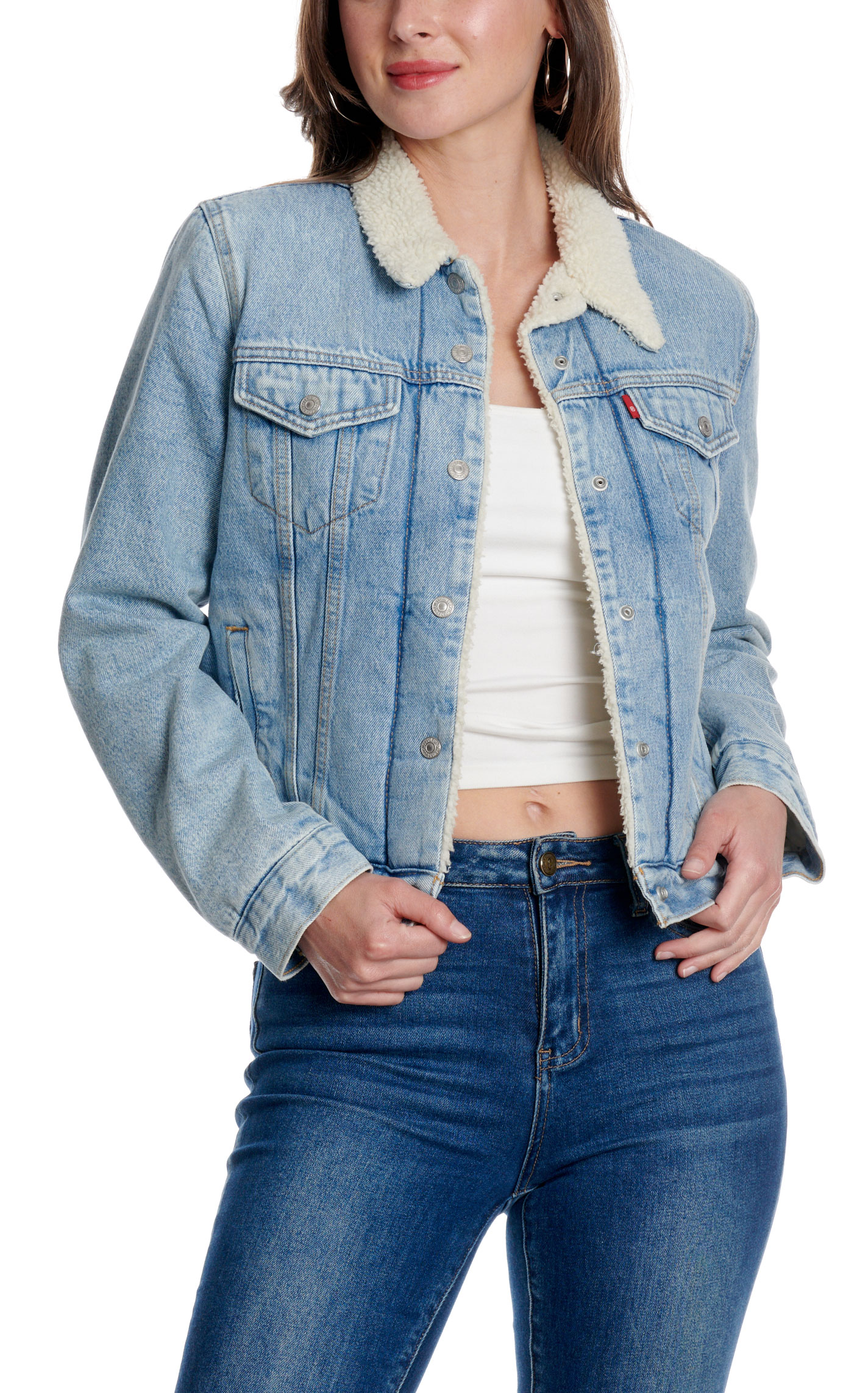 Levi's Women's Feeling Everything Sherpa Trucker Jacket - Image 2