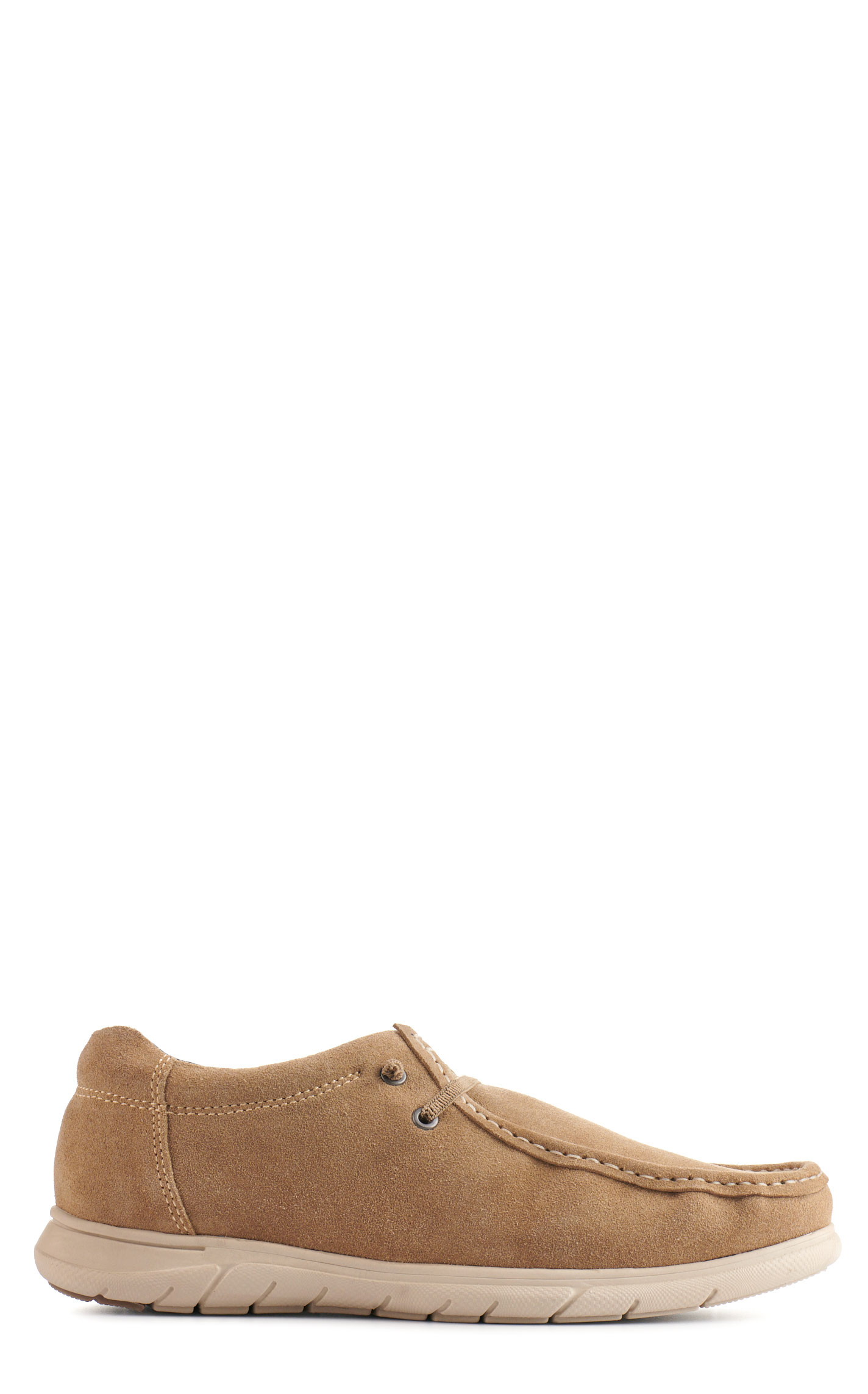 Roper Men's Cliff Tan Suede Moc Toe Casual Shoes - Image 1