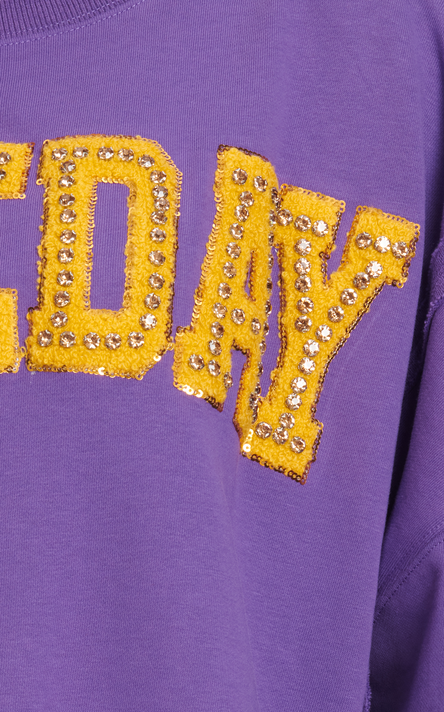 Peach Love Women's Purple GameDay Sparkling Pullover - Image 1