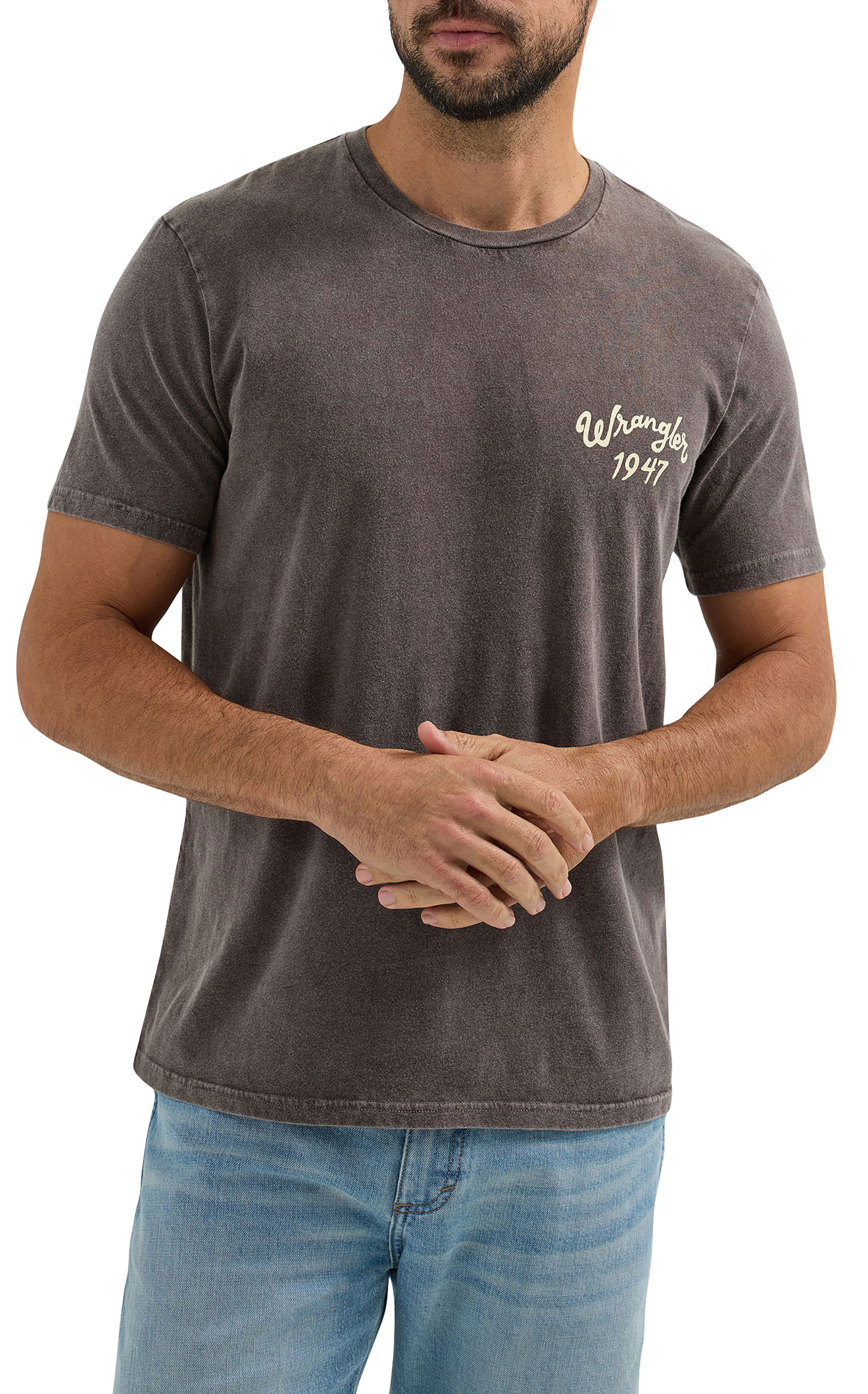 Wrangler Men's Washed Black Rugged Goods T-Shirt - Image 1