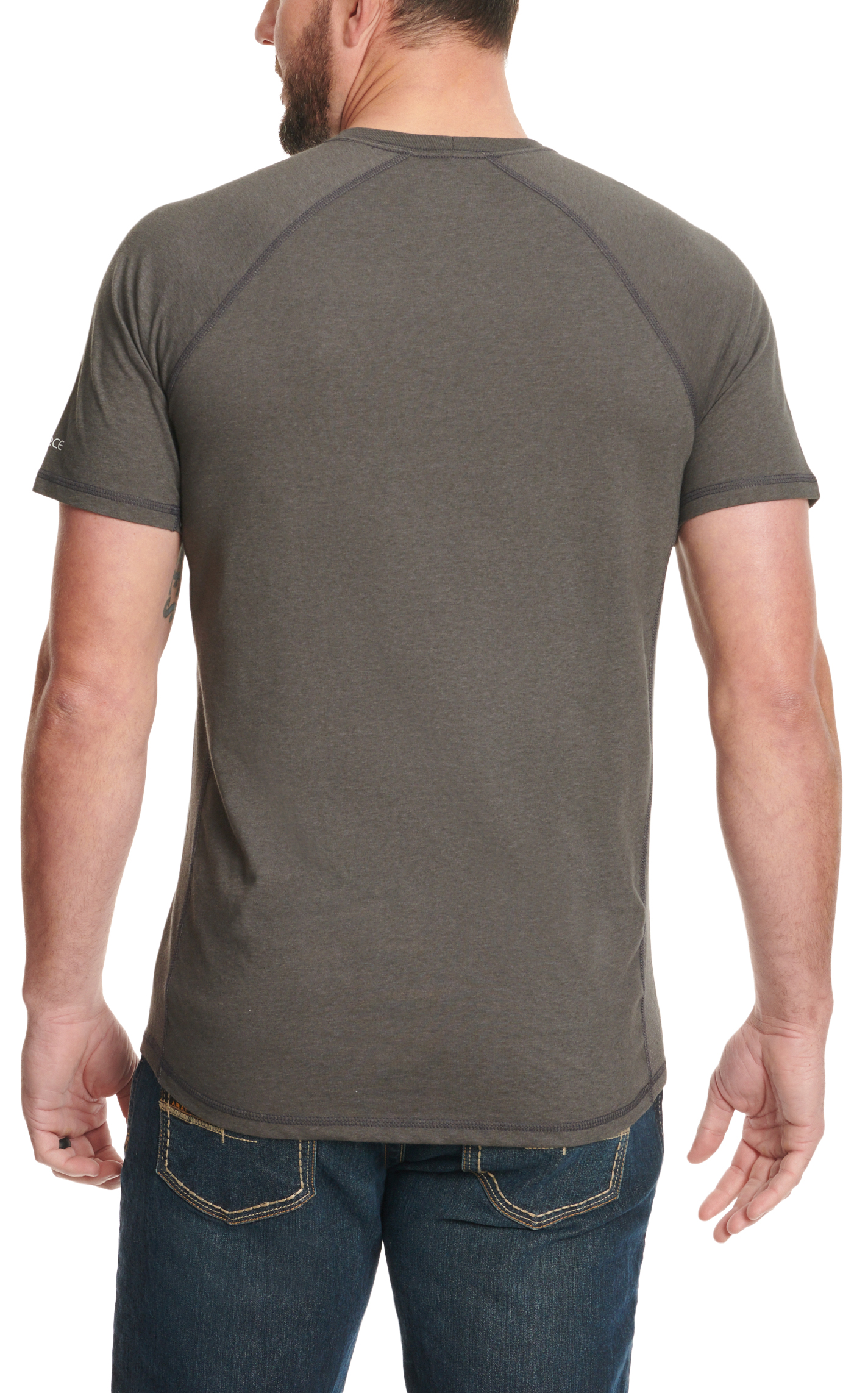 Carhartt Men's Force Carbon Gray Work Pocket T-Shirt - Image 1
