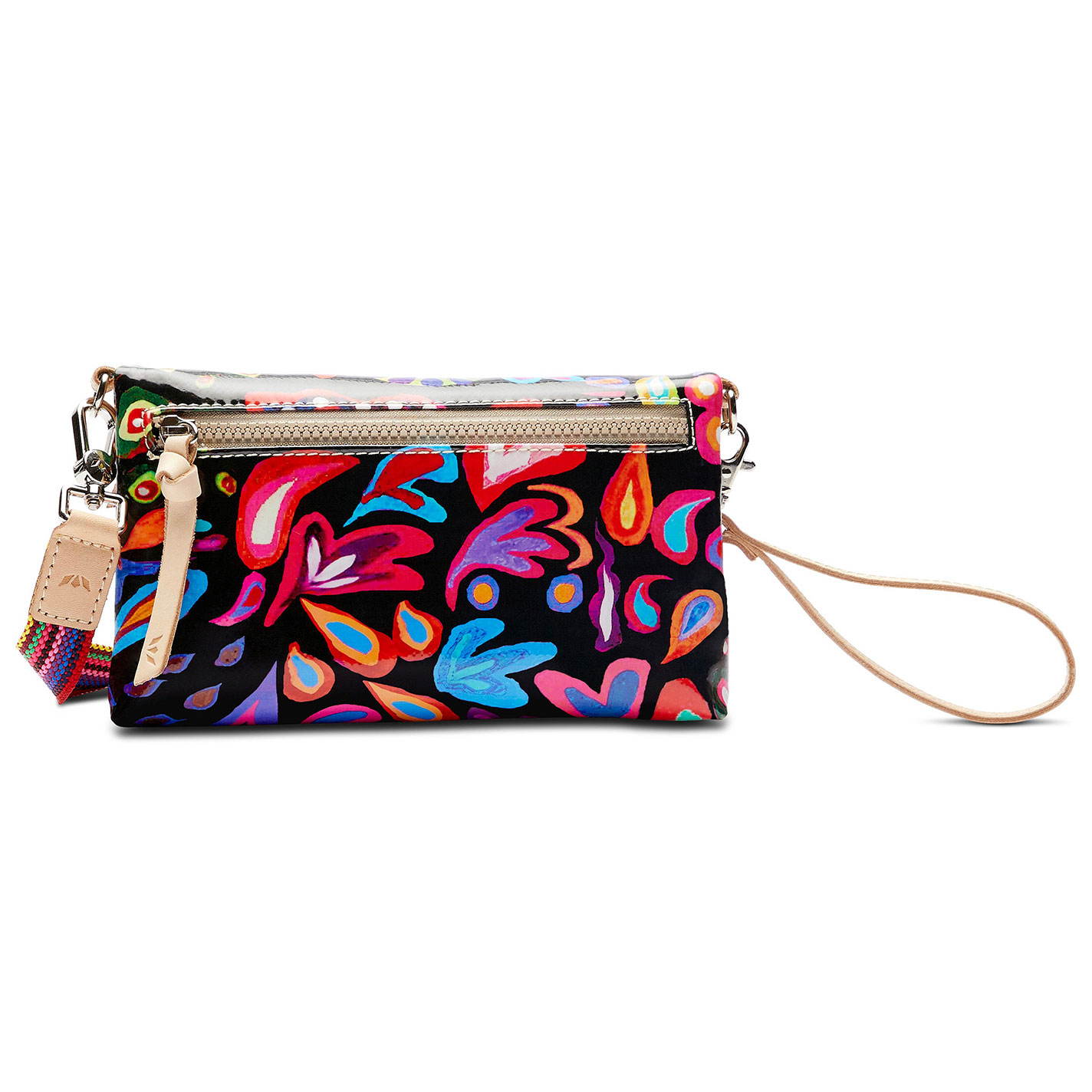 Consuela Sophie Colorful Floral Paisley Uptown Crossbody Bag  - Image 1