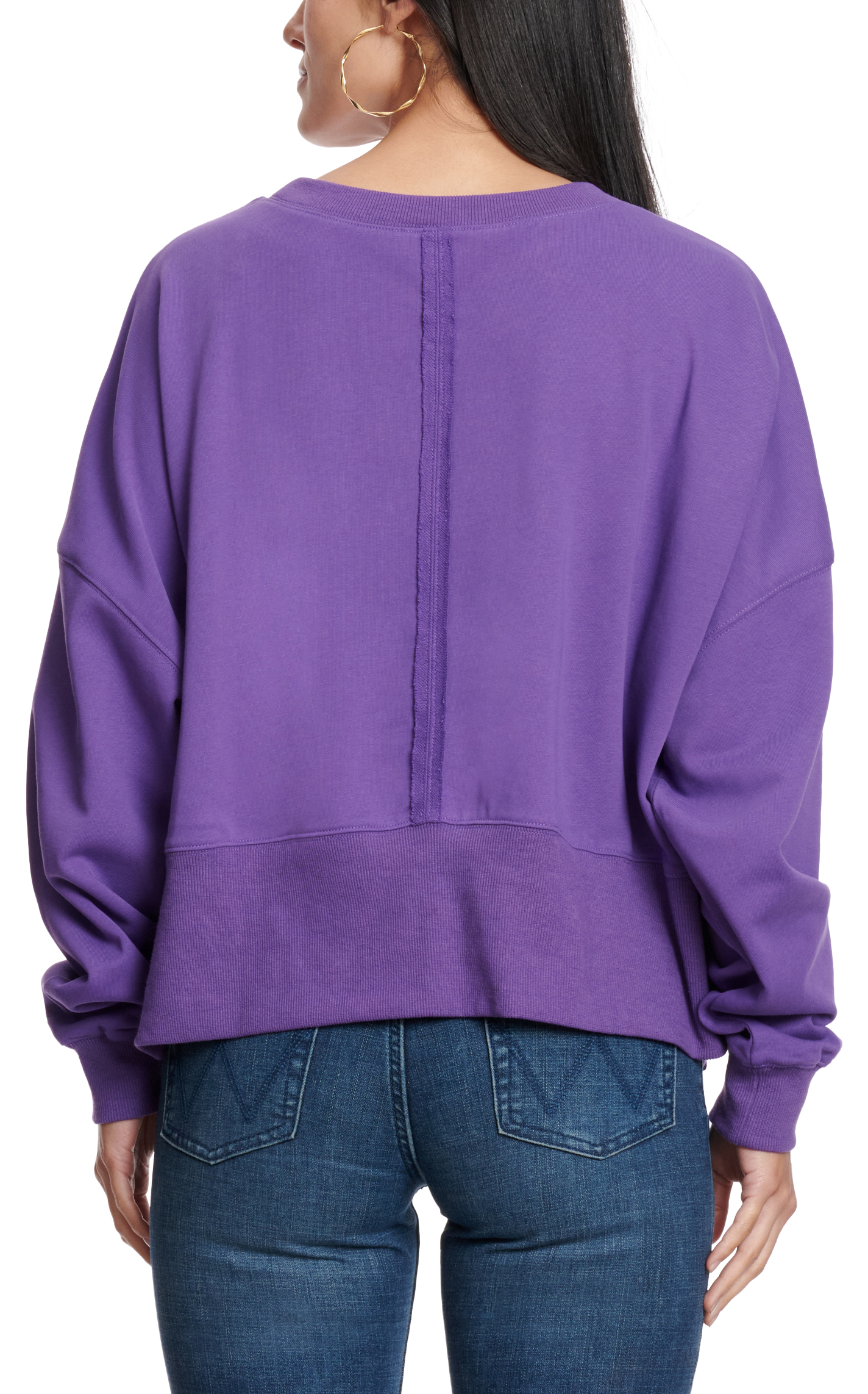 Peach Love Women's Purple GameDay Sparkling Pullover - Image 1