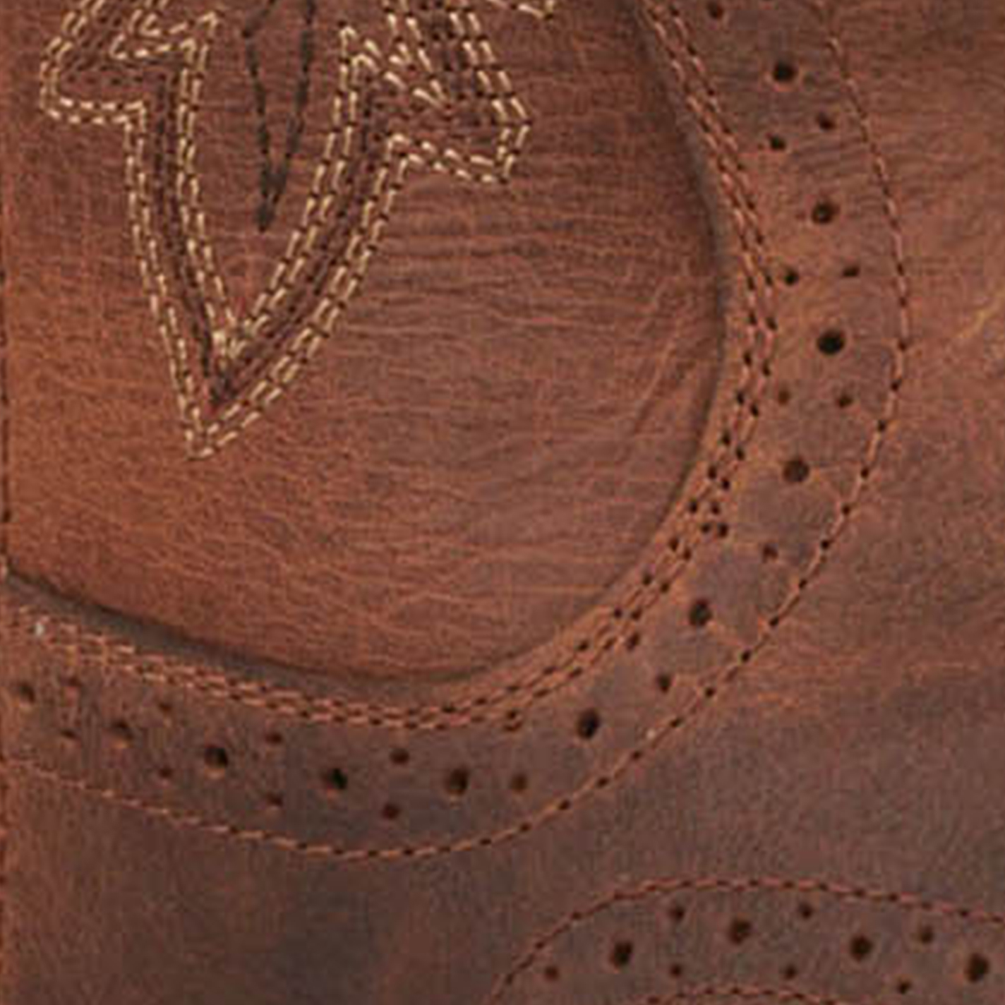 Ariat Men's Hybrid Roughstock Sorrel Crunch Brown Punchy Square Toe Cowboy Boots - Image 1