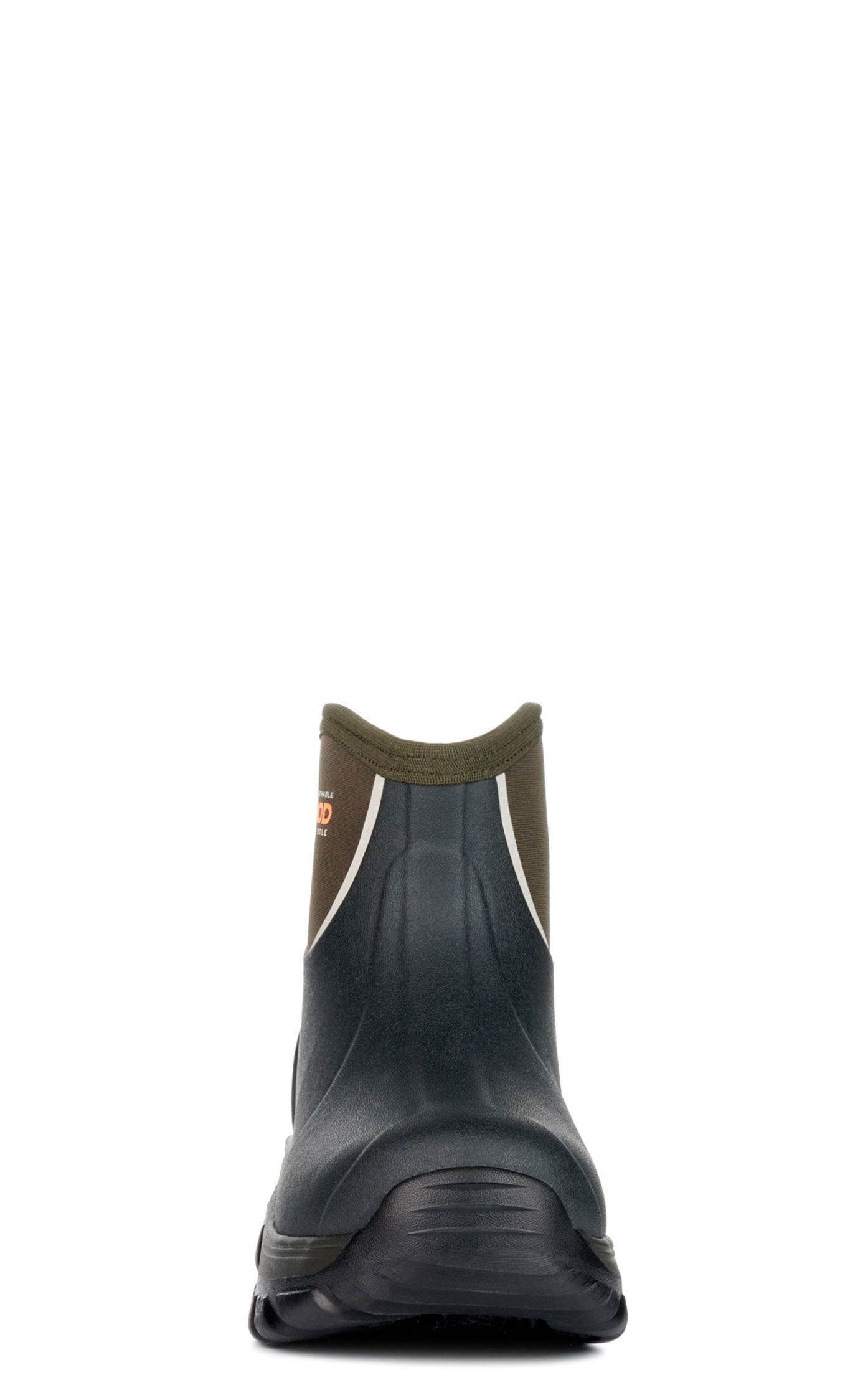 Dryshod Evalusion Black and Dark Brown Round Toe Ankle Rubber Work Boot - Image 1