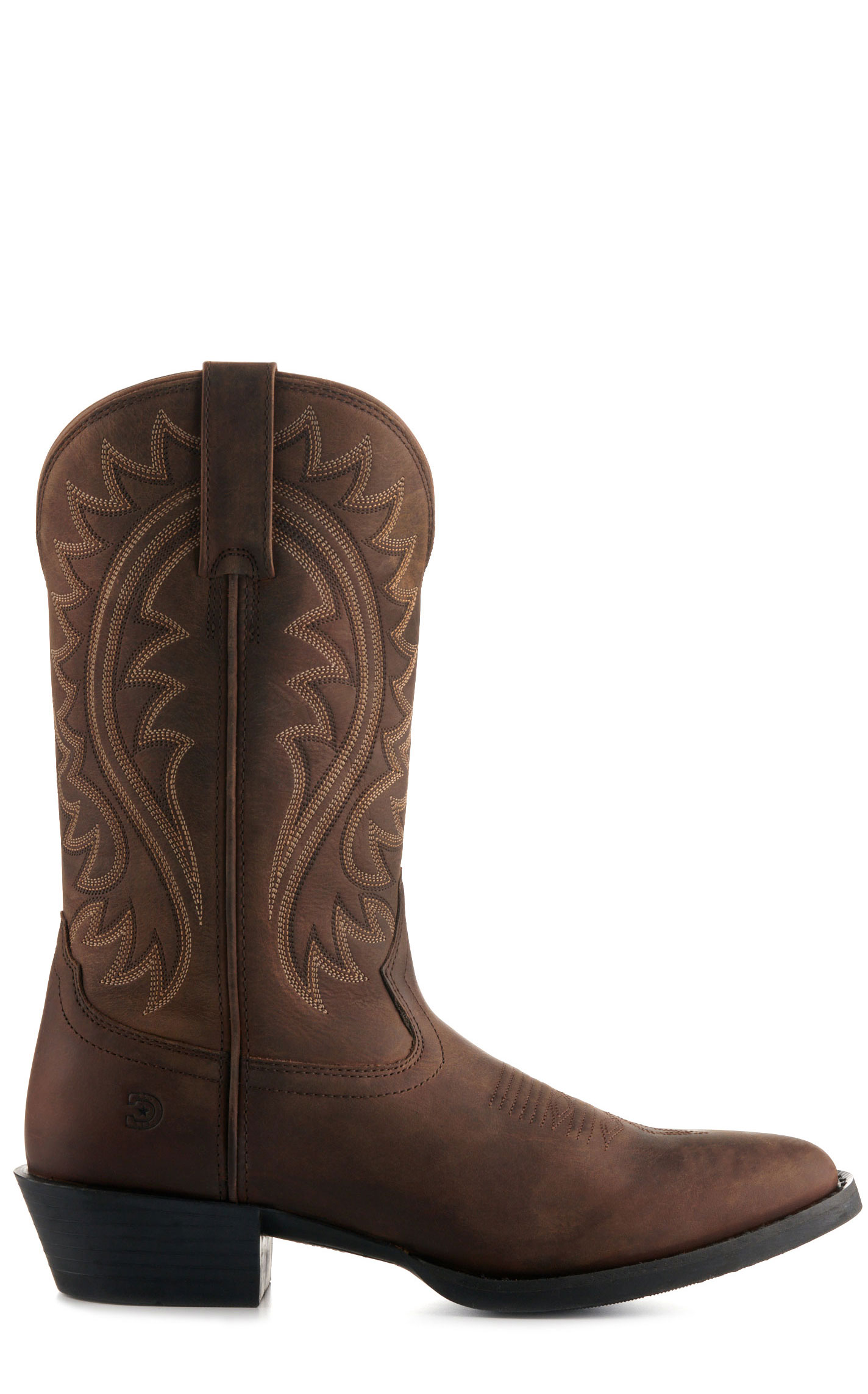 Durango Men's Shyloh Brown R-Toe Cowboy Boots - Image 1