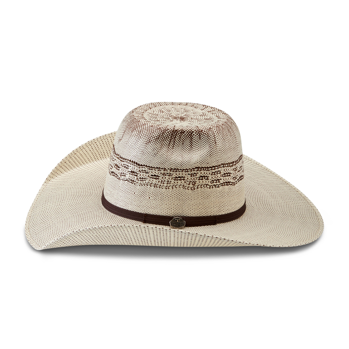 Cavender's Ranch Collection Two Toned Bull Rider Bangora Straw Cowboy Hat - Image 1