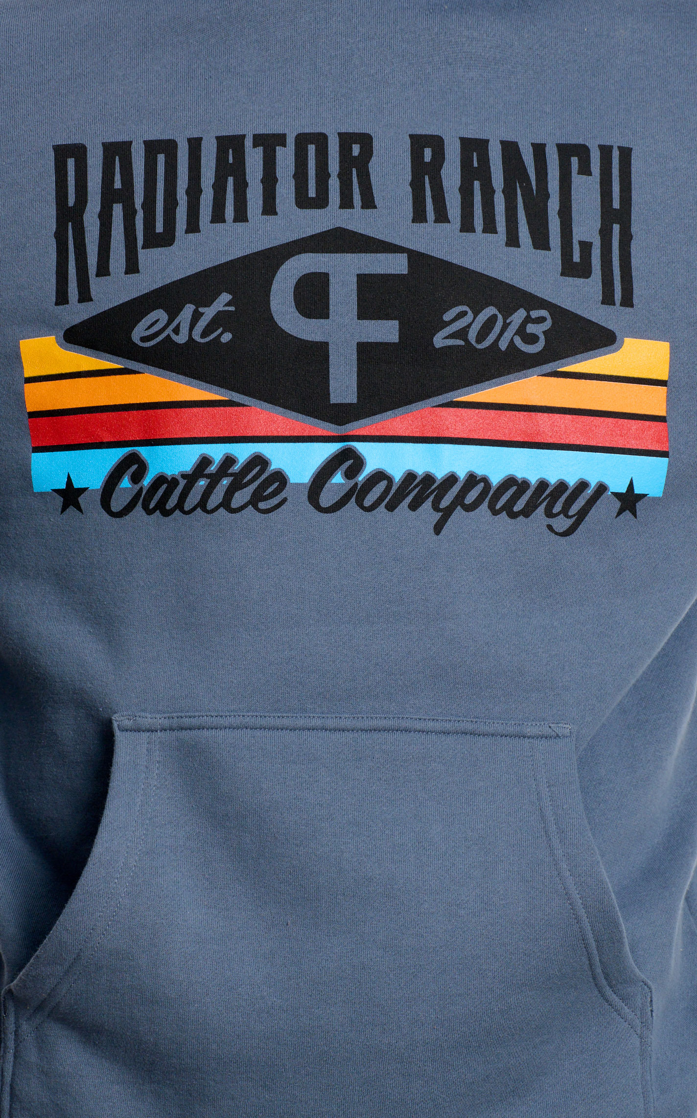 Rodeo Time Dale Brisby Storm Blue Logo Graphic Hoodie - Image 1