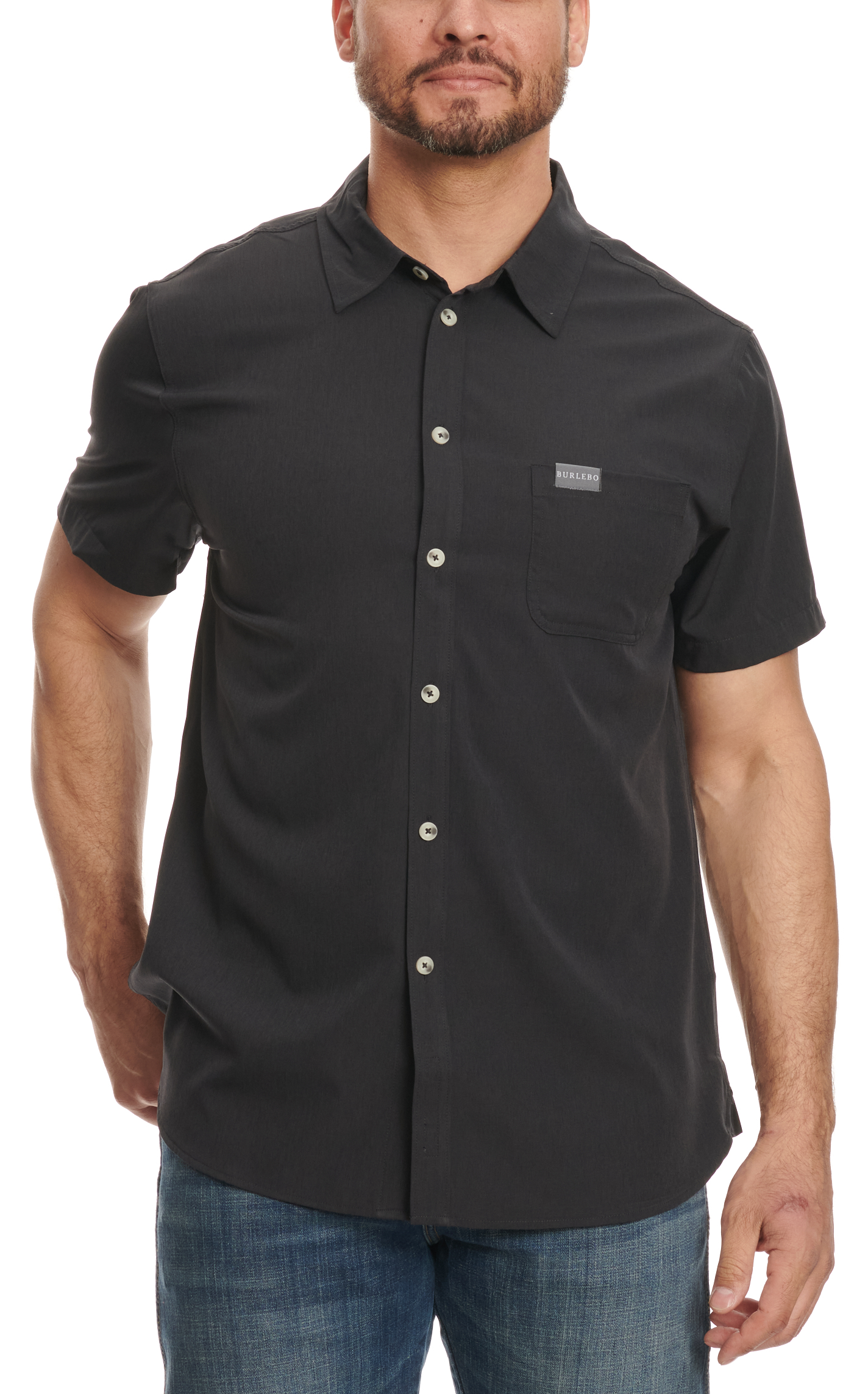 BURLEBO Men's Black Performance Shirt - Image 3