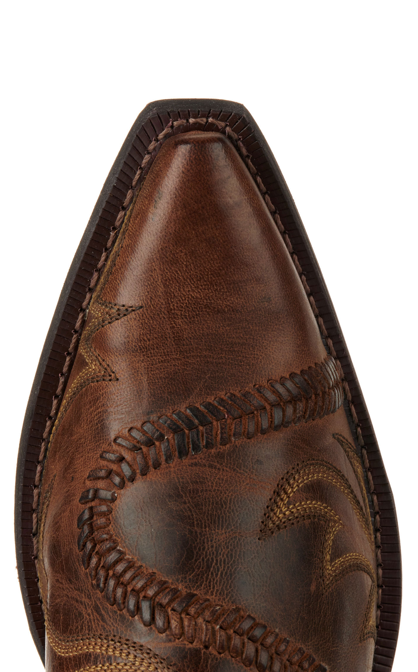 Laredo Men's Jag Walnut with Buckle Snip Toe Cowboy Boots - Image 1