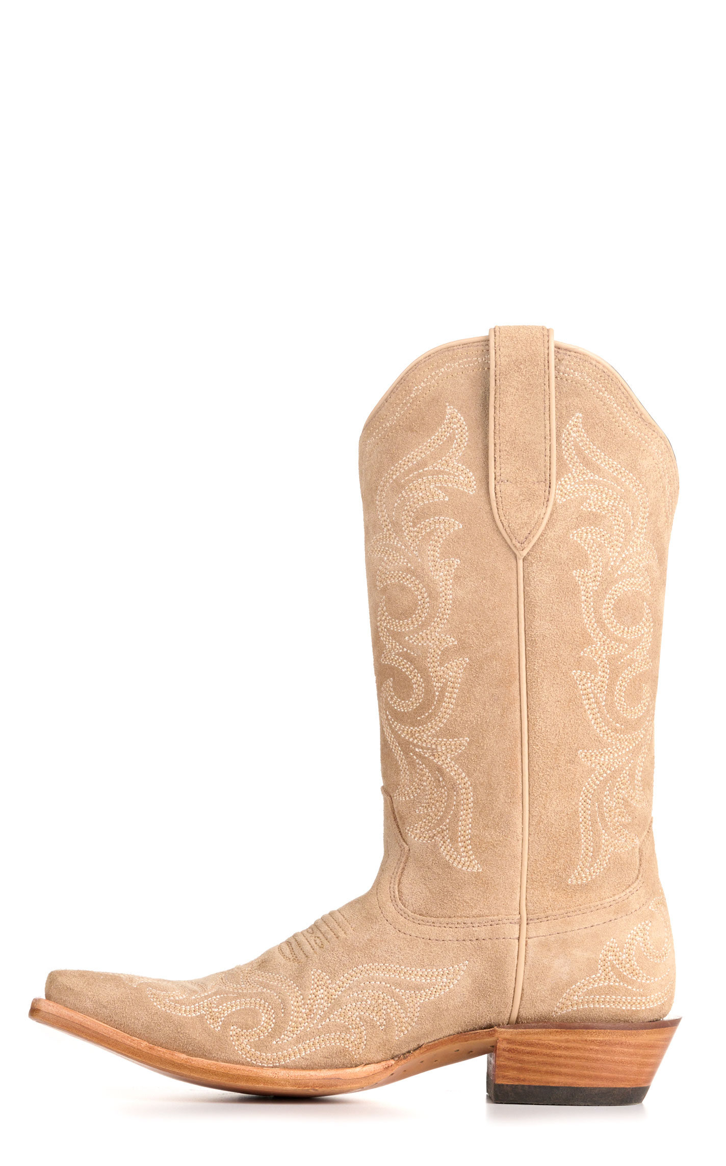 Ariat Women's Hazen Truly Taupe Roughout Suede Snip Toe Cowboy Boots - Image 1