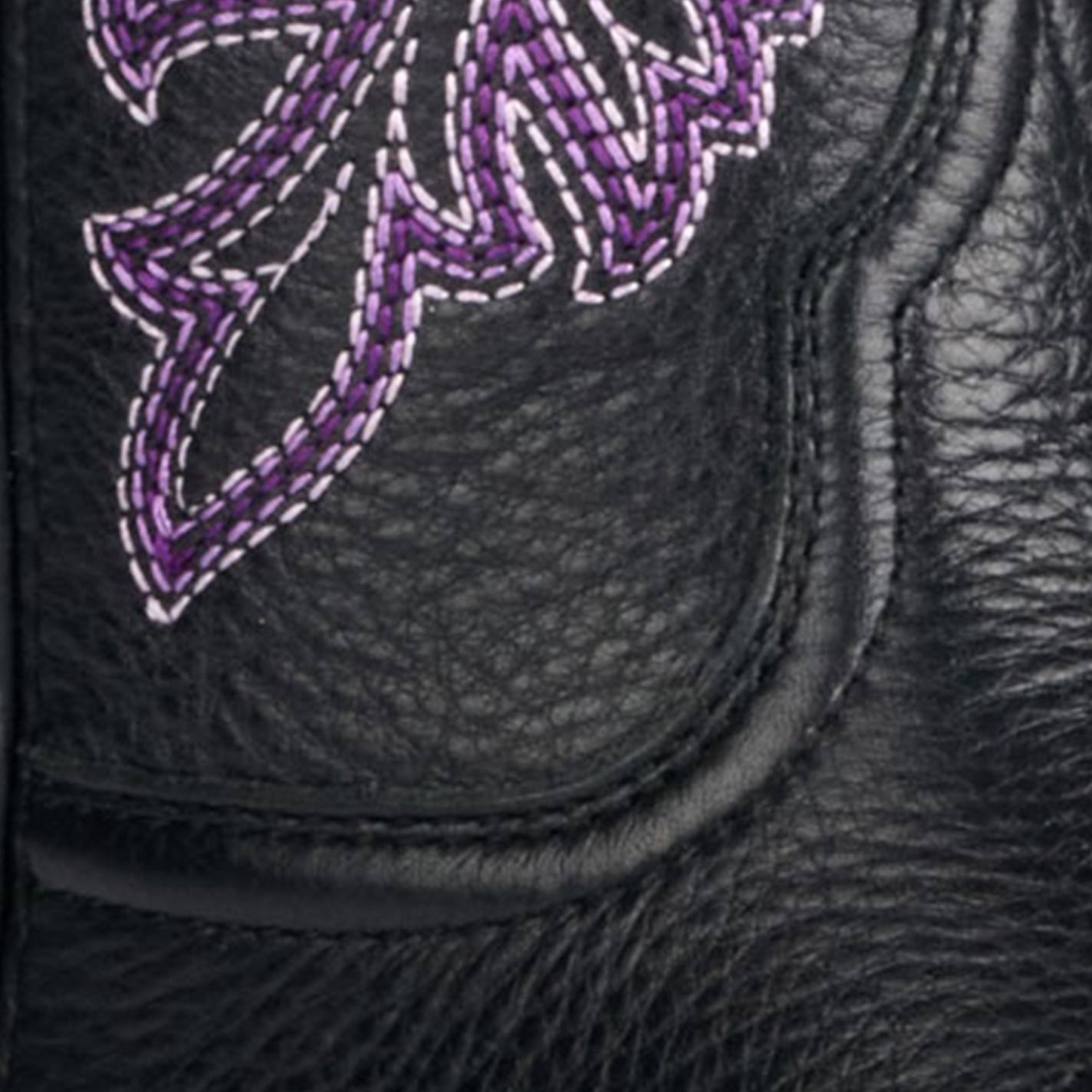 Ariat Women's Round Up Black Deertan StretchFit Wide Square Toe Cowboy Boots - Image 1