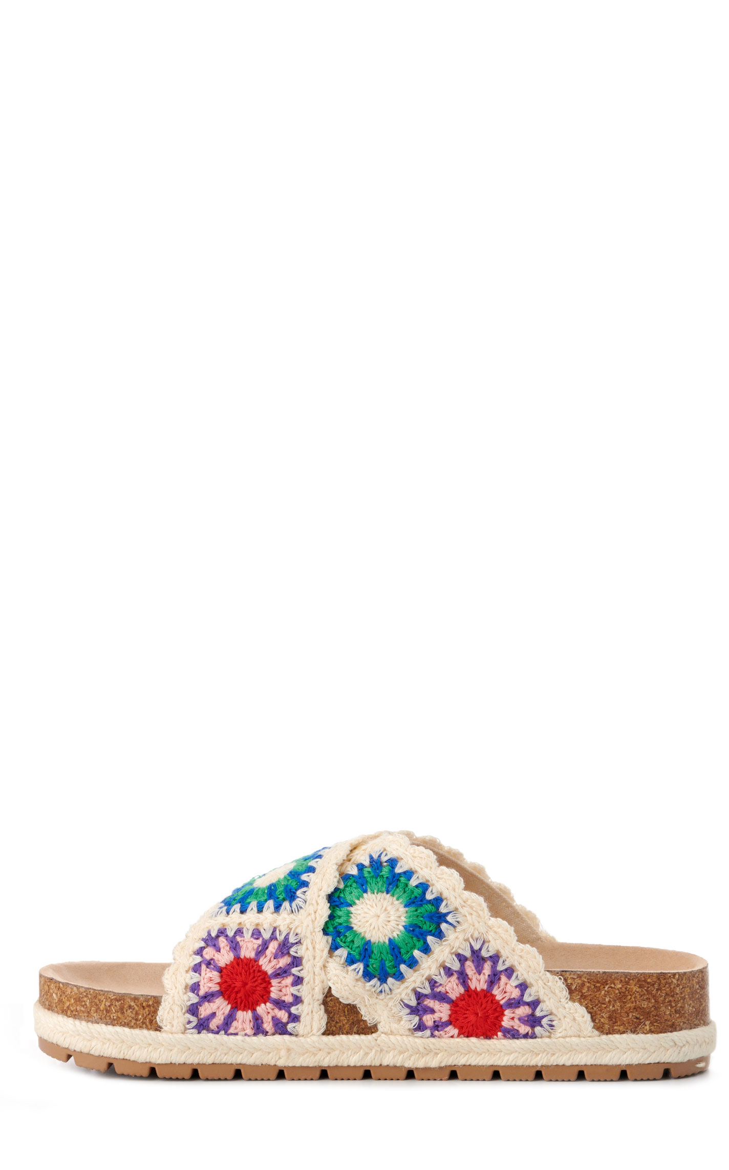 Dirty Laundry by Chinese Laundry Women's Tacoma Natural Crochet Slide Sandals - Image 1