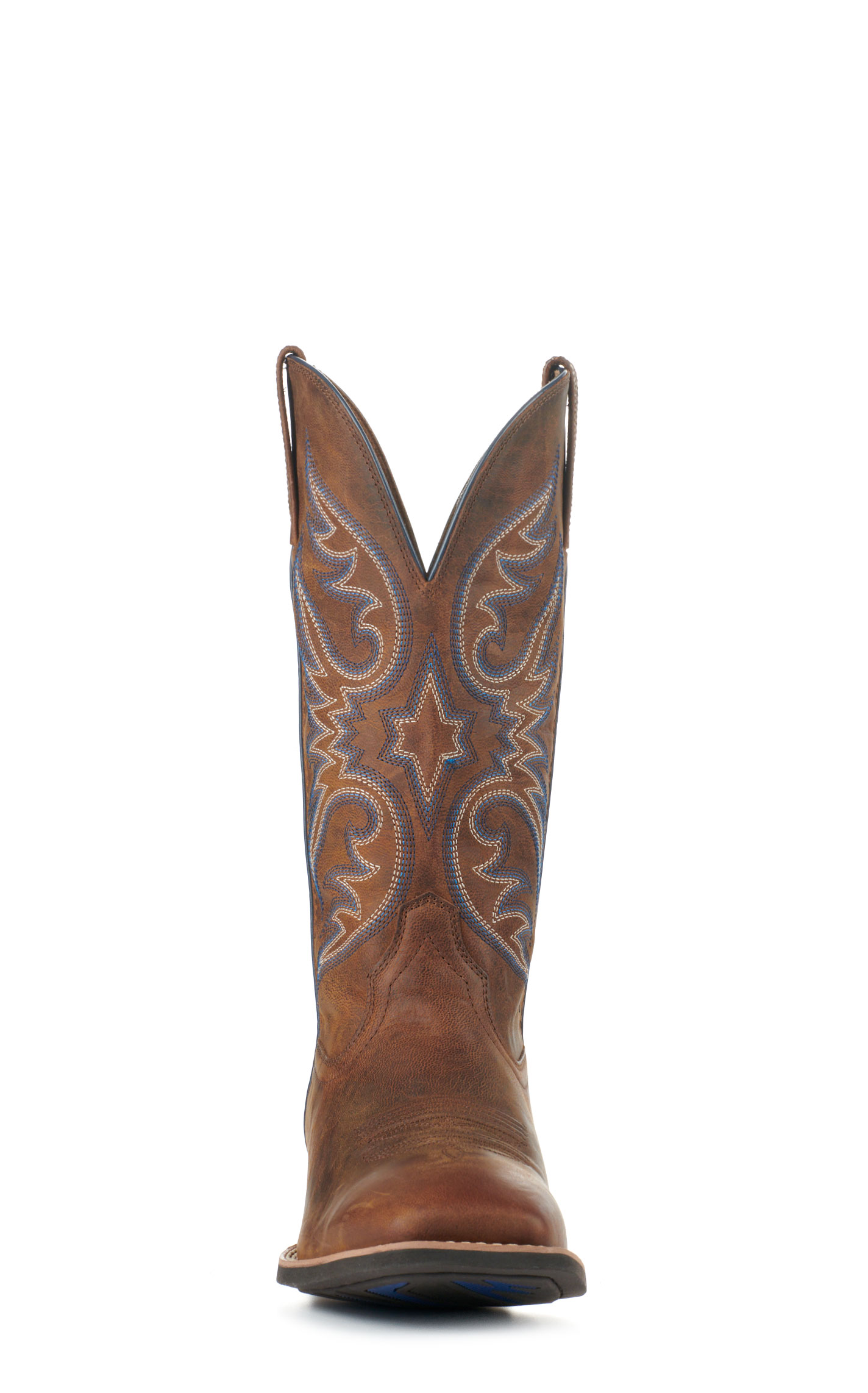 Ariat Men's Ricochet Weathered Chestnut SmartLite Wide Square Toe Cowboy Boots - Image 1