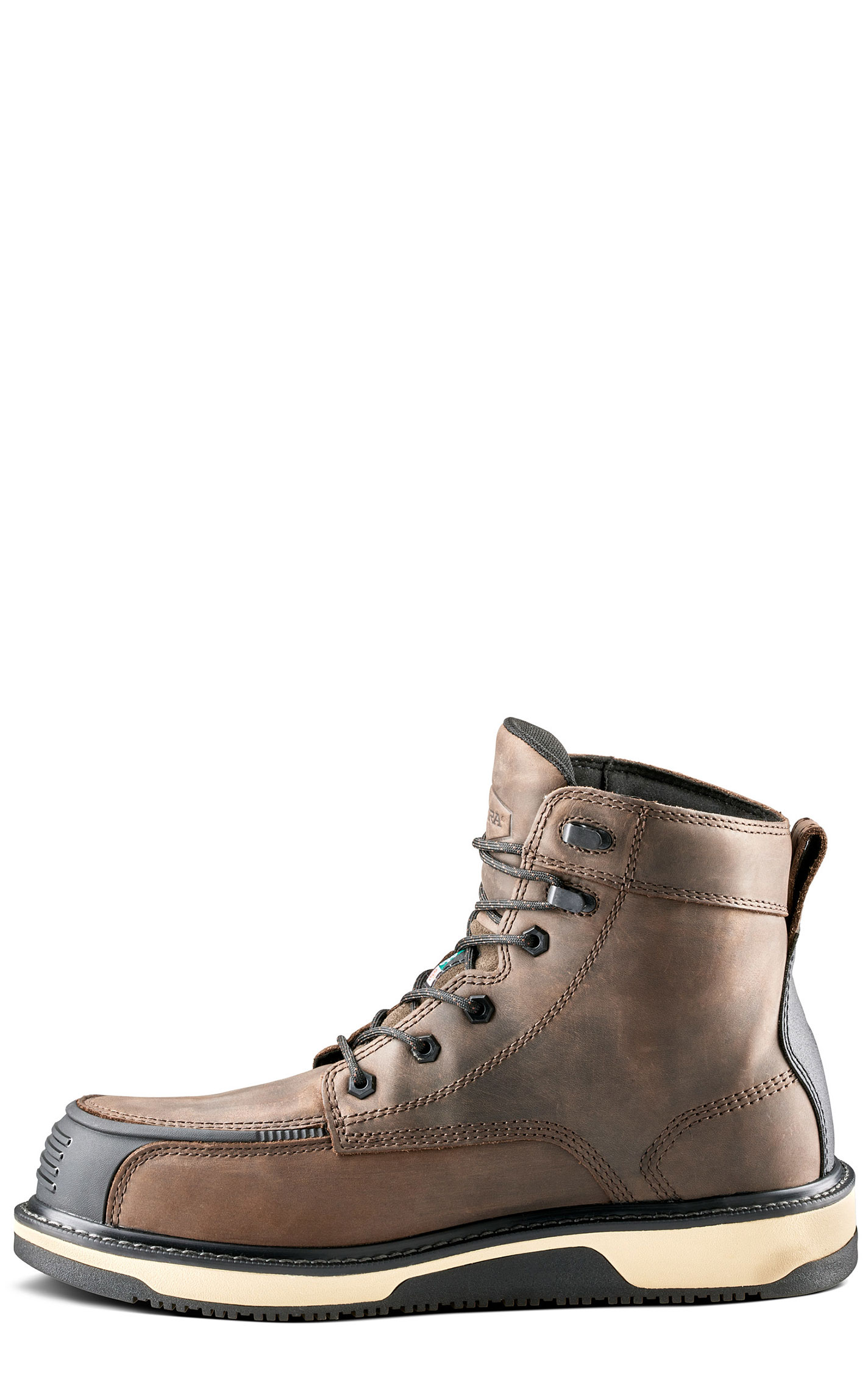 Terra Men’s Dark Brown Ironstone 6” Waterproof Composite Toe Safety Work Boots - Image 1