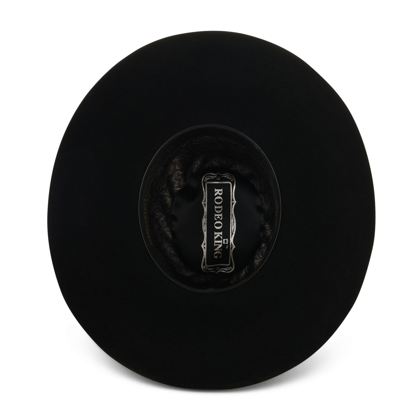Rodeo King 15X Black Open Crown Felt Cowboy Hat - Image 1