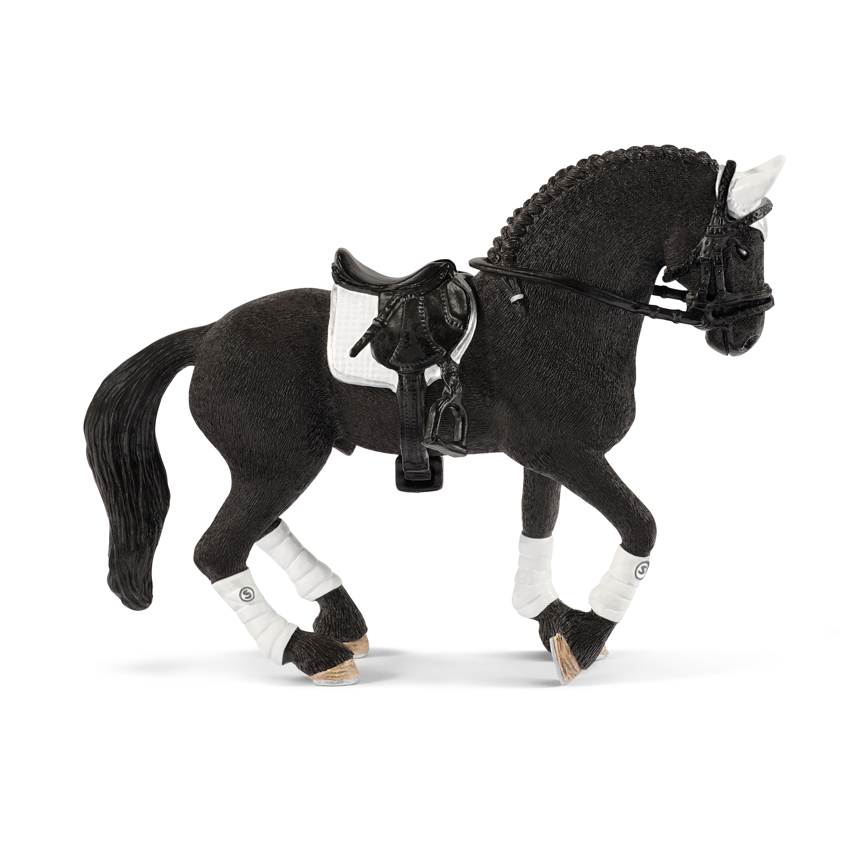 Schleich Toys Frisian Stallion Riding Tournament Toy Horse - Image 1