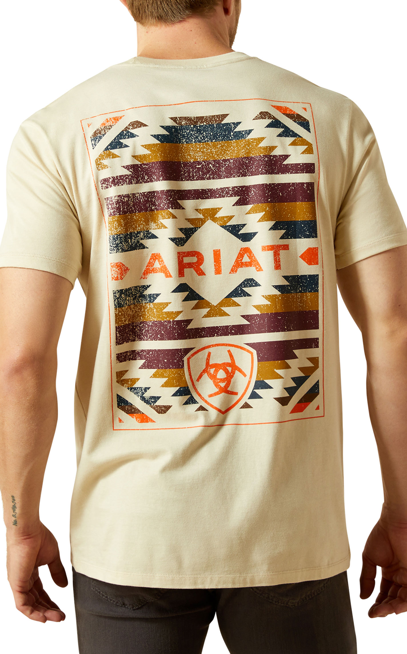 Ariat Men's Natural Tapaz Zapoteco Graphic T-Shirt - Image 1
