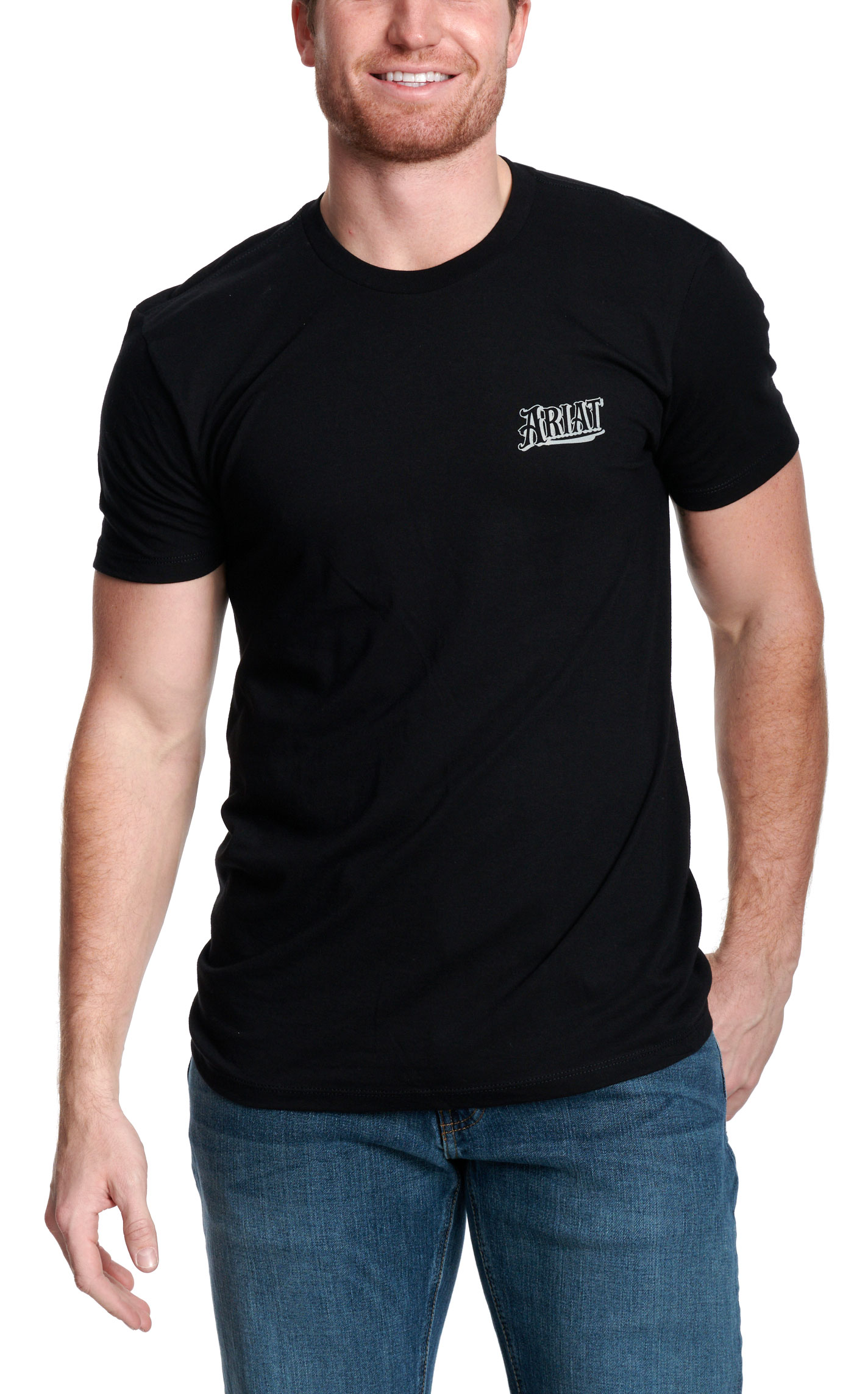 Ariat Men's Black Bandana Logo Graphic T-Shirt - Image 1