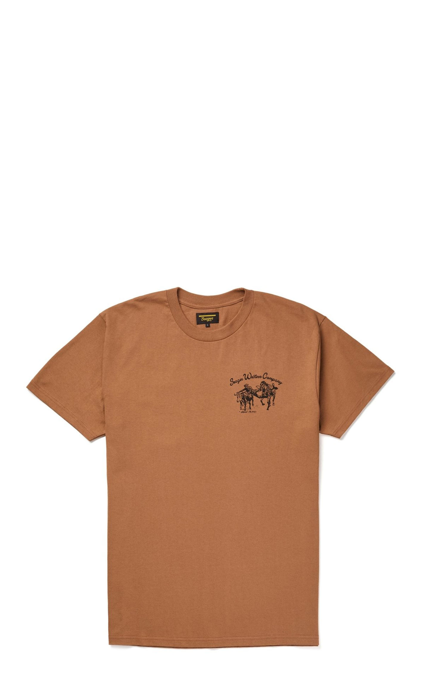 Seager Apparel Men’s Brown Los Rios T-Shirt - Image 1