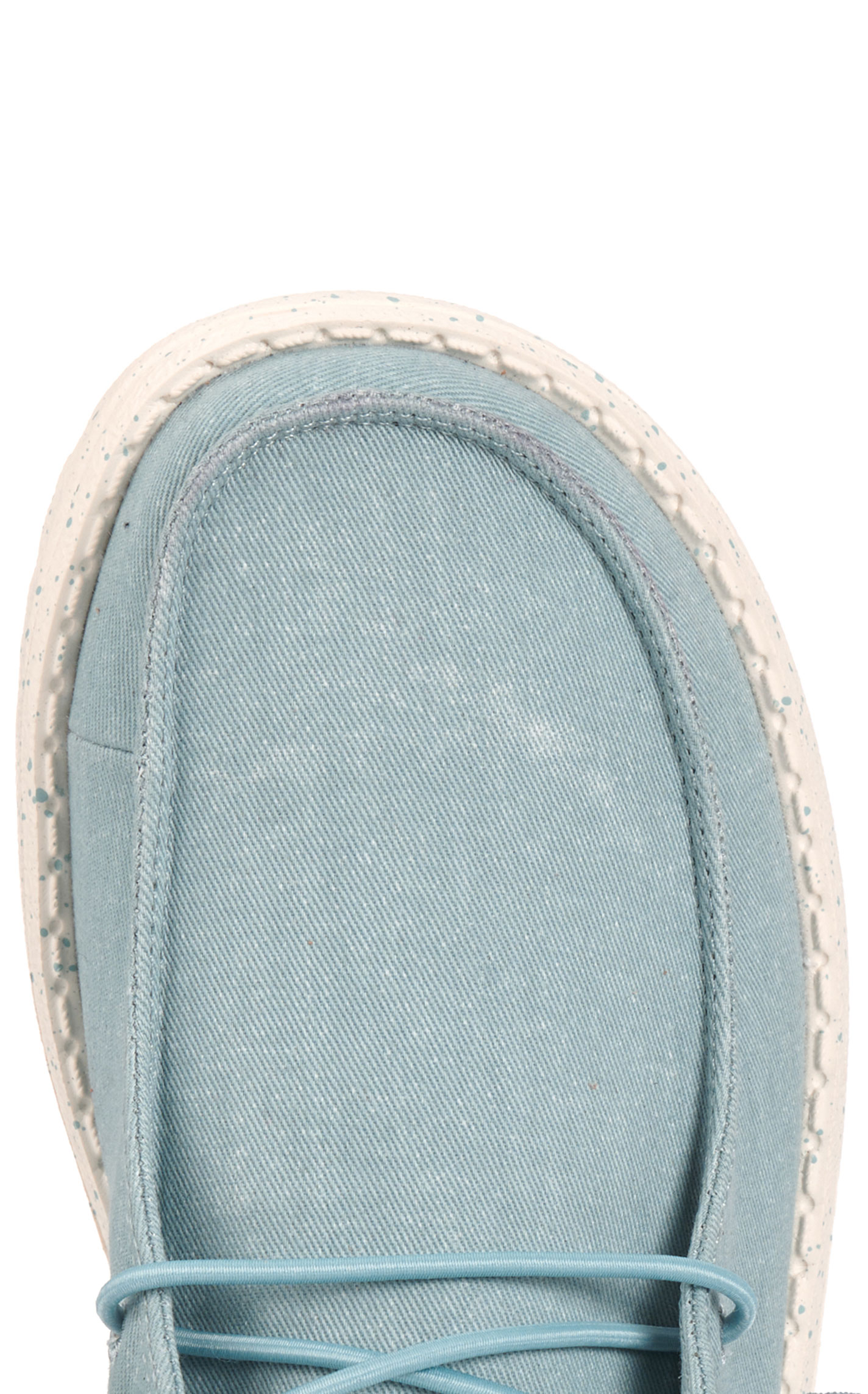 Hey Dude Women's Wendy Stretch Canvas Light Stonewash Moc Toe Shoes - Image 1