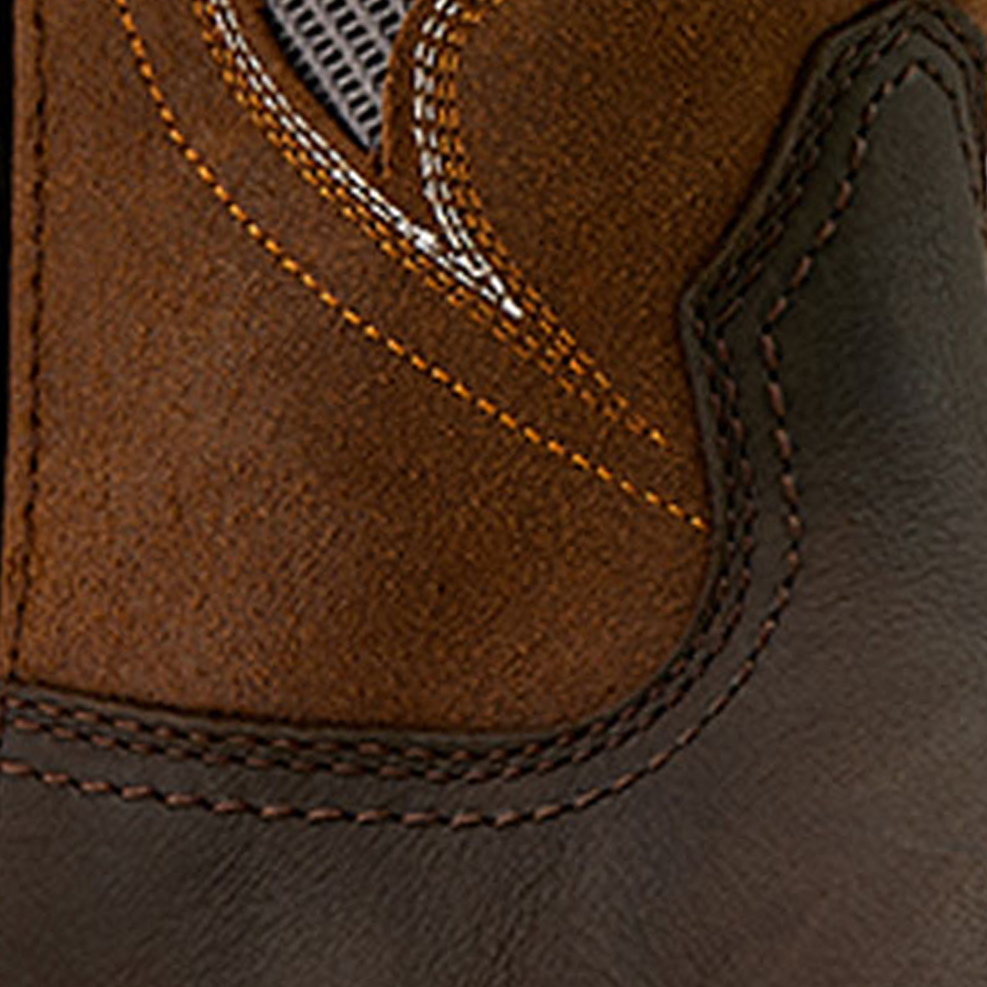 Ariat Men's Activator Dark Brown Waterproof Wide Square Soft Toe Work Boots - Image 1