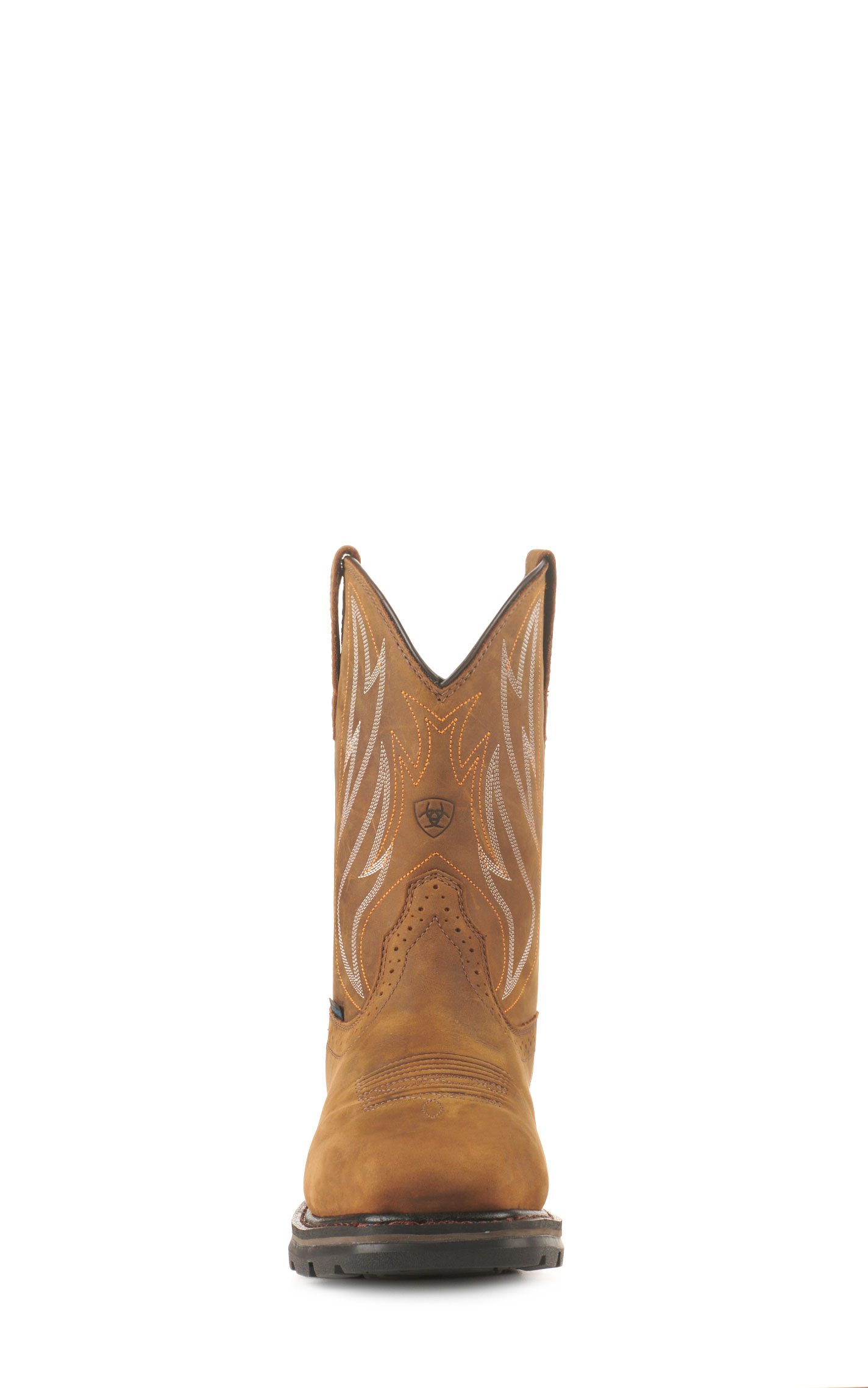 Ariat Men's Sierra Cognac Shock Shield Waterproof Steel Toe Work Boots - Image 1