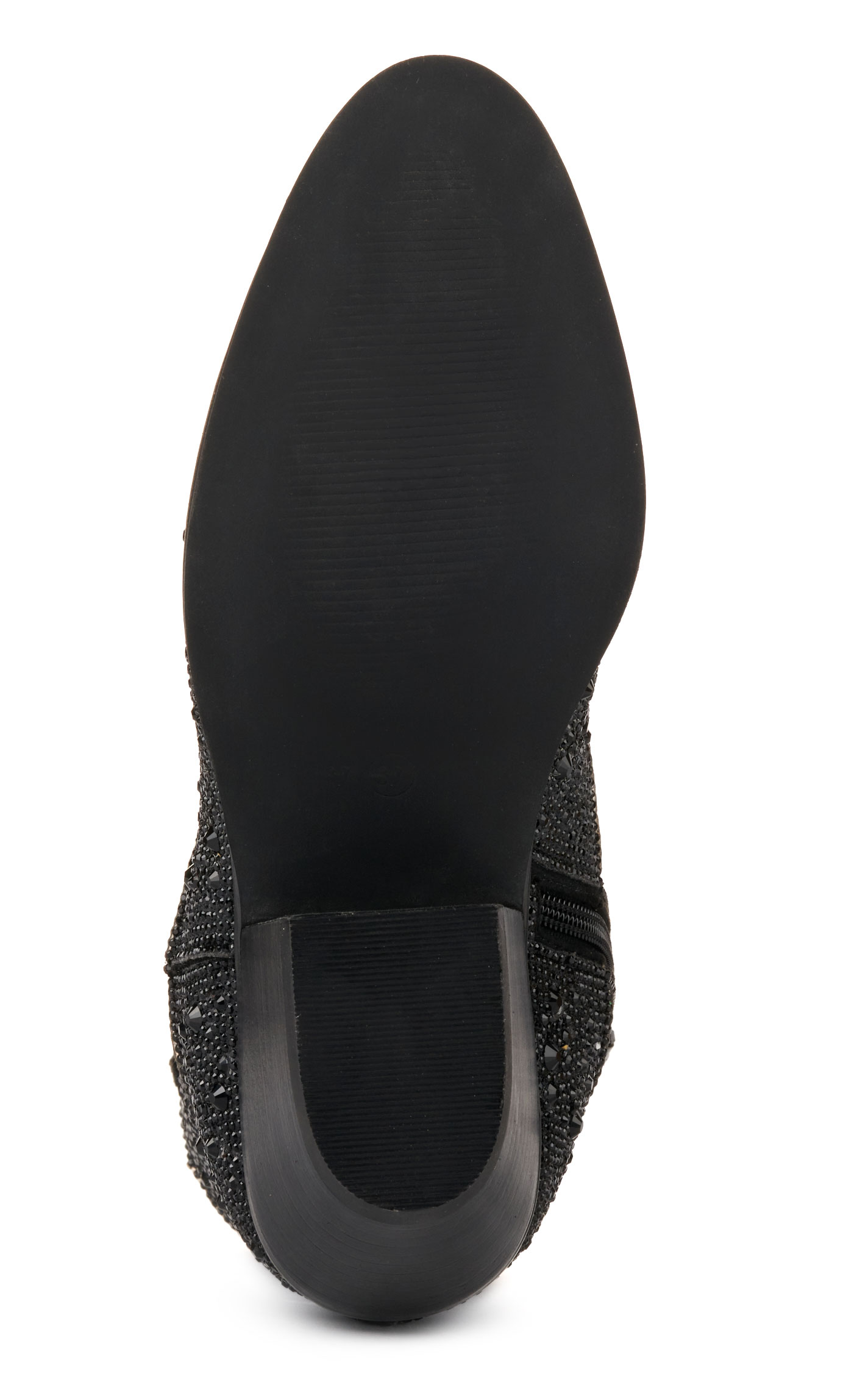 Corky's Women's Shine Brite Black Rhinestone Round Toe Booties - Image 1