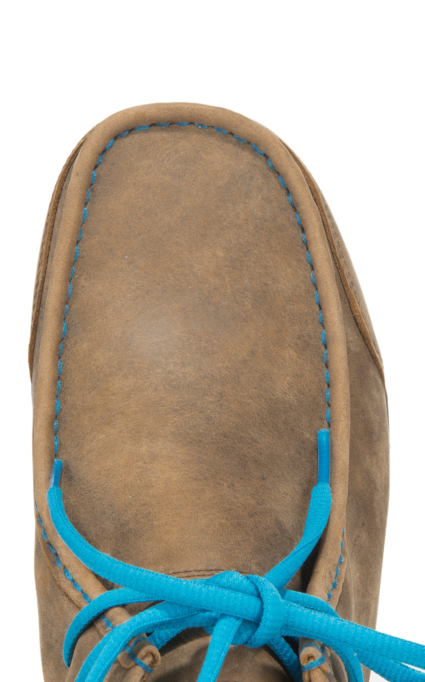 Ariat Men's Spitfire Brown with Turquoise Lacing Spitfire Moc Toe Casual Western Shoes - Image 1