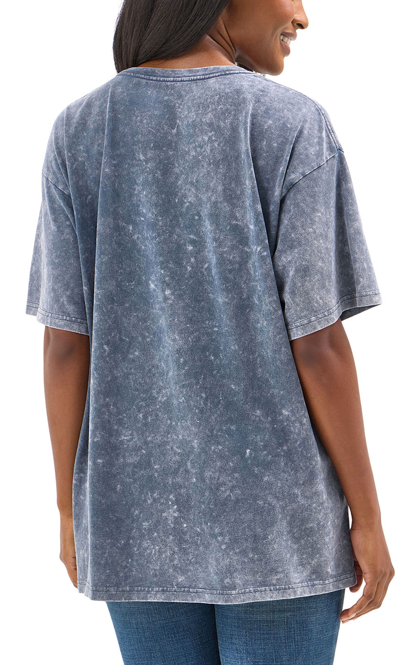 Wrangler Women's Gray Sunshine & Flowers Logo Graphic T-Shirt - Image 1