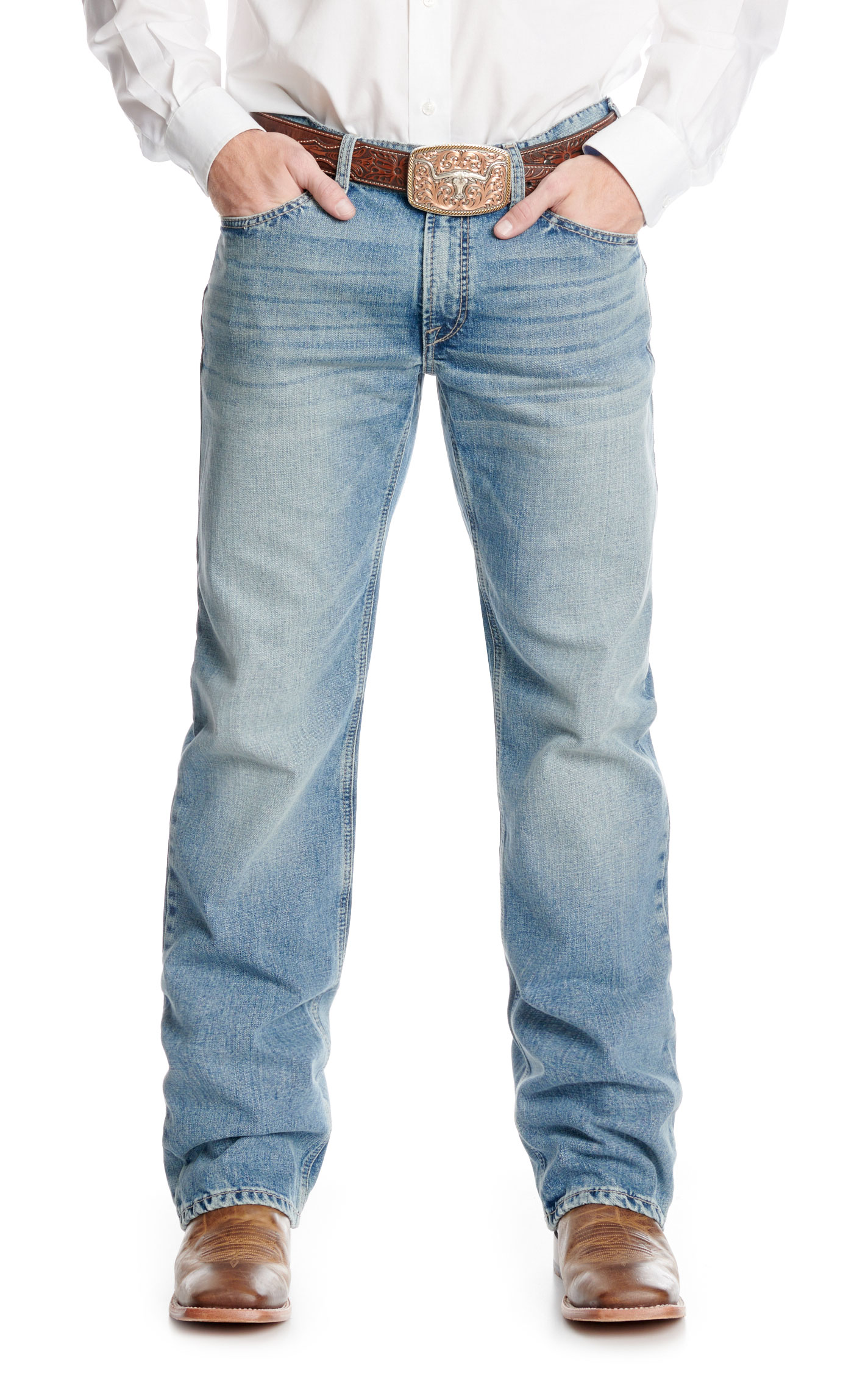 Ariat Men's M5 Dayne Shasta Light Wash Straight Jeans - Image 1