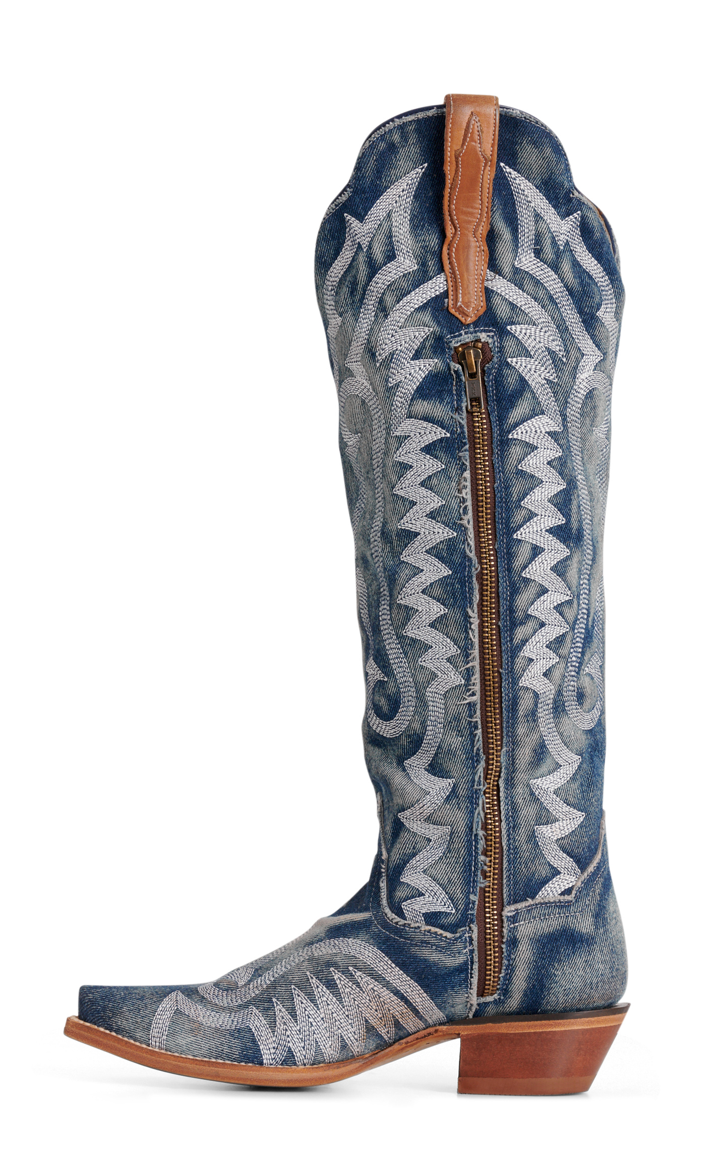 Dan Post Women's Denim Darlin' Snip Toe Cowboy Boots - Image 1