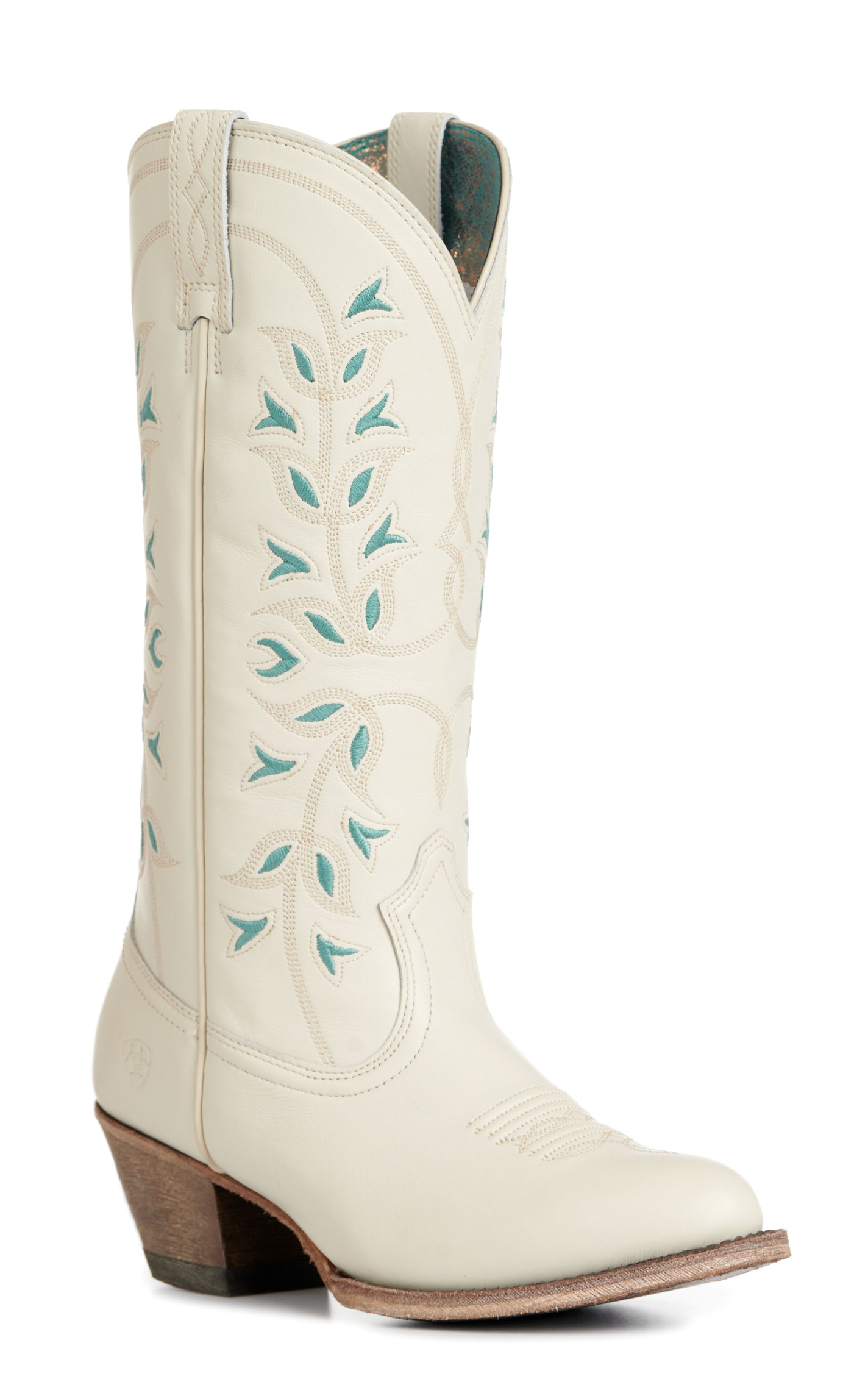 Ariat Women's Desert Holly Cream Round Toe Cowboy Boots - Image 1