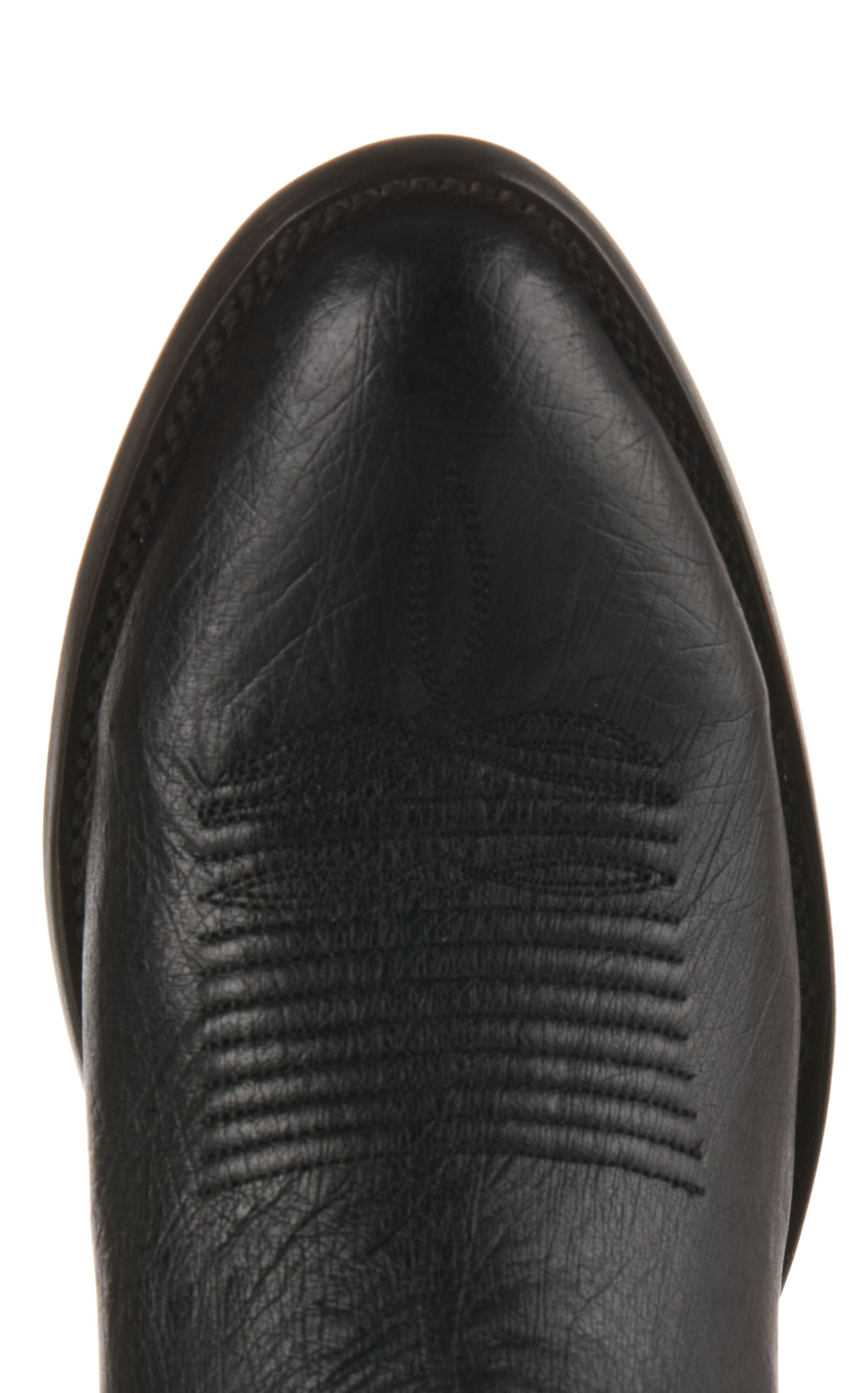 JRC & Sons Men's Cooper Smooth Quill Ostrich Round Toe Exotic Cowboy Boot in Black - Image 1