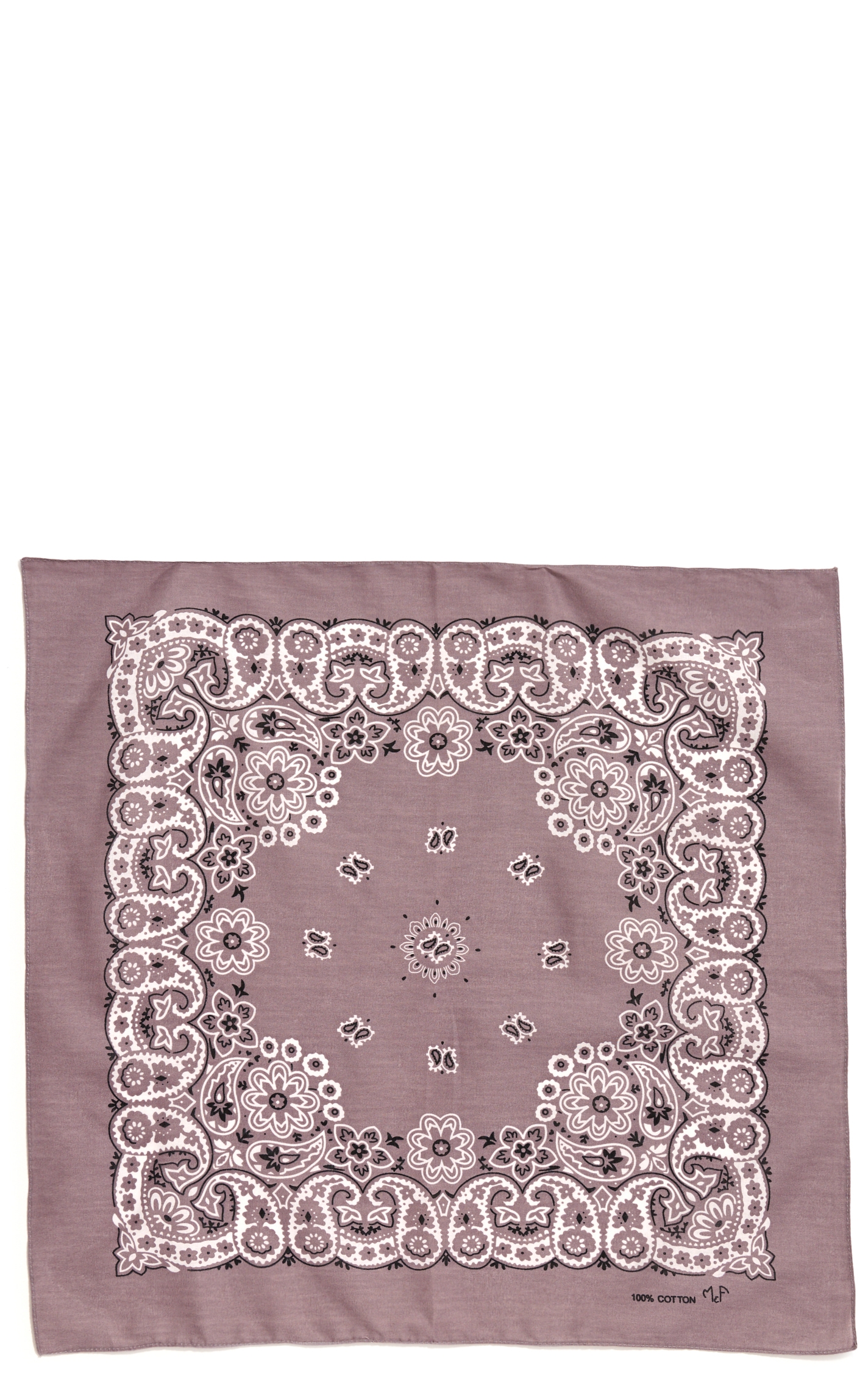 M&F Western Charcoal Gray Bandana - Image 1