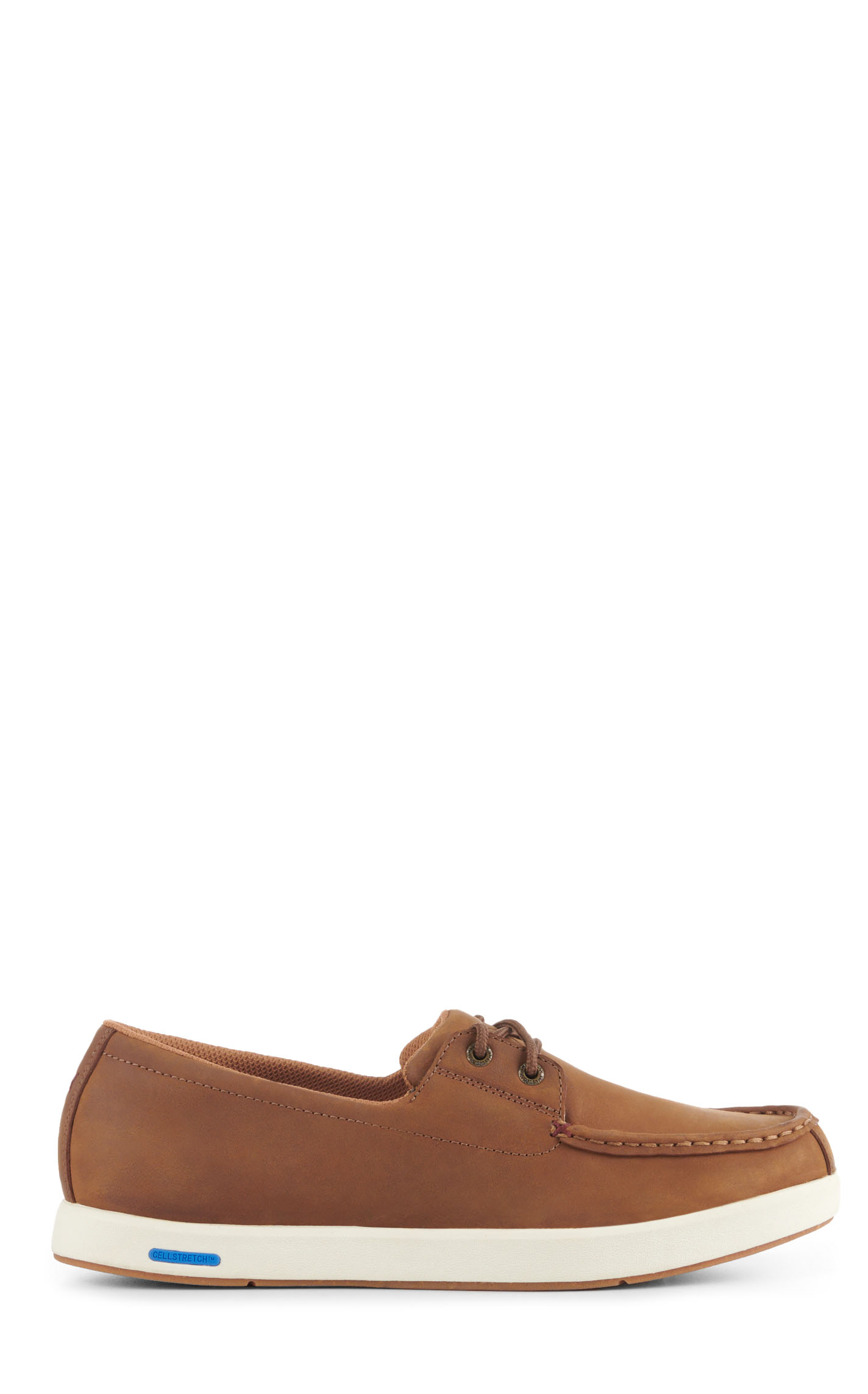 Twisted X Men's Lion Tan UltraLite X Moc Toe Boat Shoes - Image 1