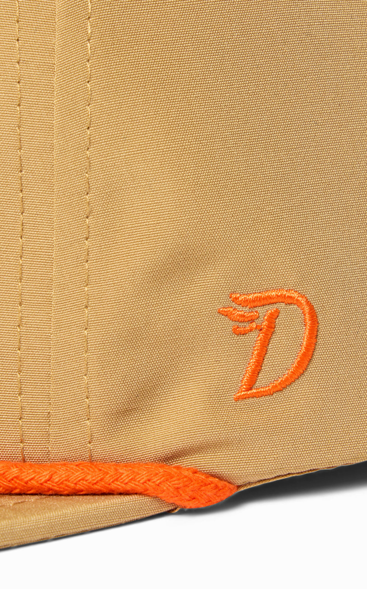 Duck Camp Honey Mustard Embroidered Orange Logo Cap - Image 1