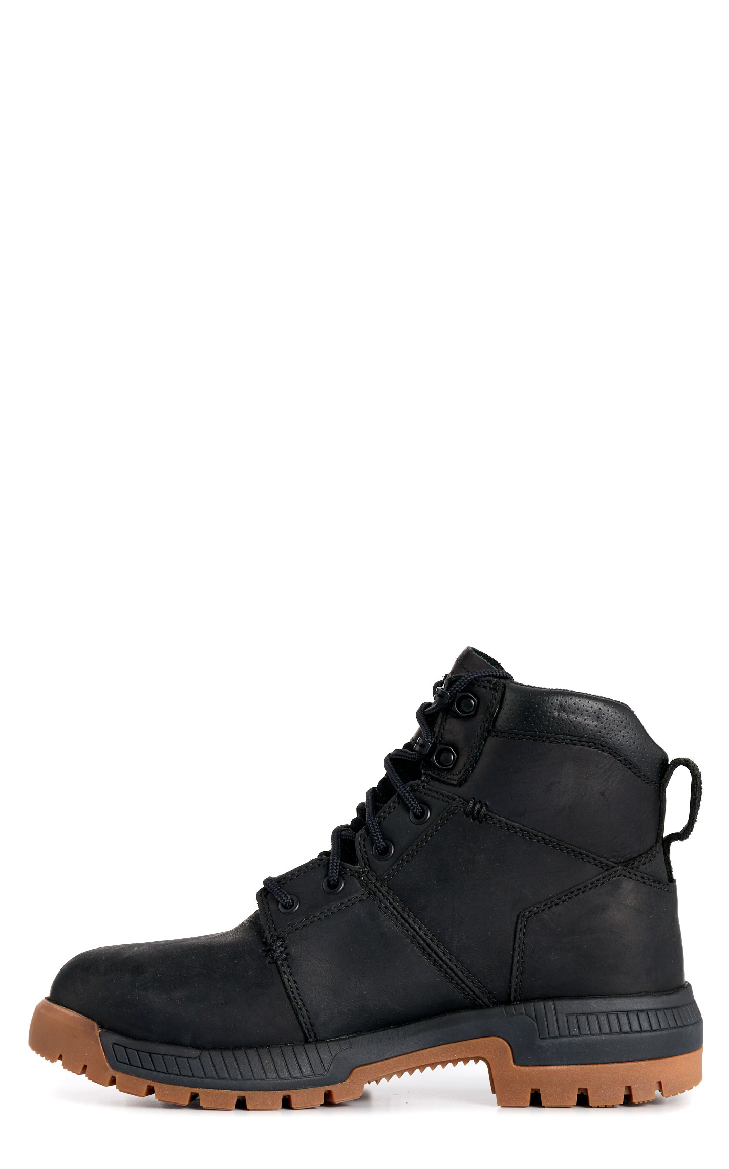 Timberland Pro Men's Montauk Black Round Steel Toe Lace Up Work Boots - Image 1