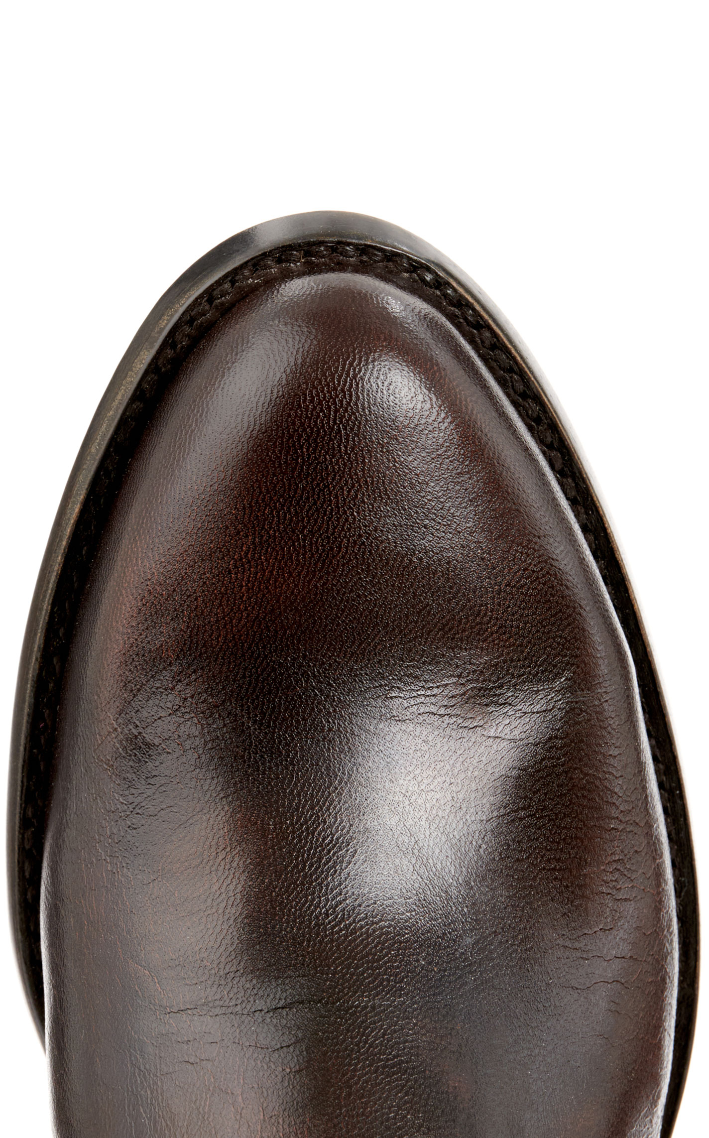 JRC & Sons Men's Kingston Brush Off Goat Leather Round Toe Roper Boot in Chocolate - Image 1