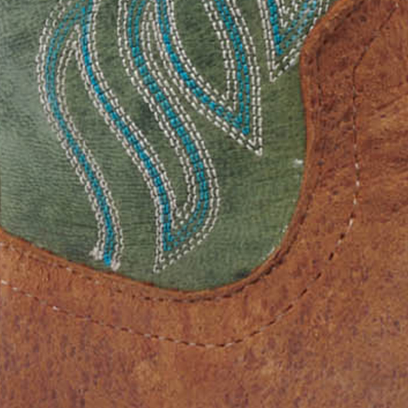 Anderson Bean Men's Havana Boar Rust and Moss Maddog Wide Square Toe Cowboy Boot - Image 1