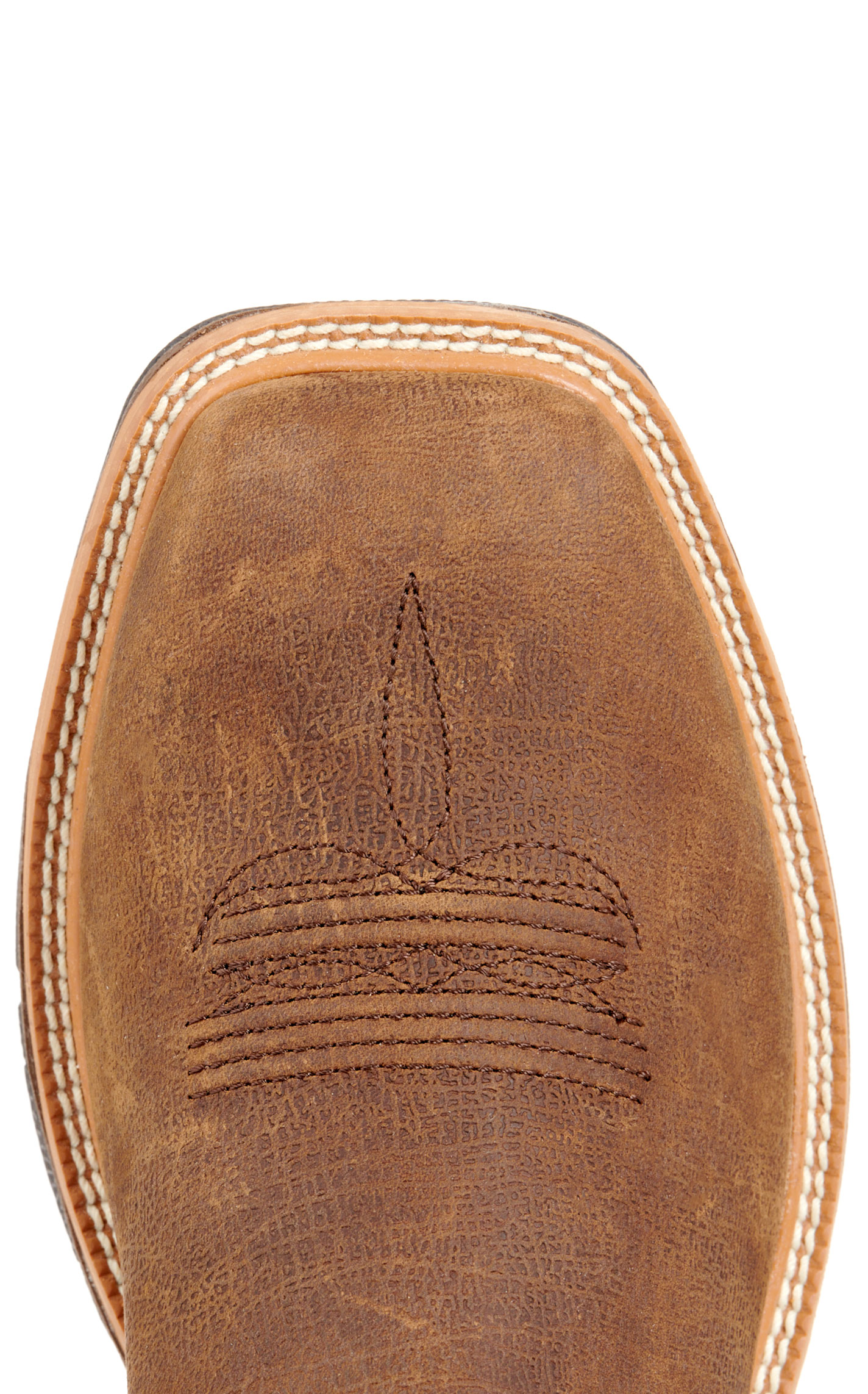 Twisted X Men's Horseman Brown and Burgundy Wide Square Toe Work Boots - Image 1
