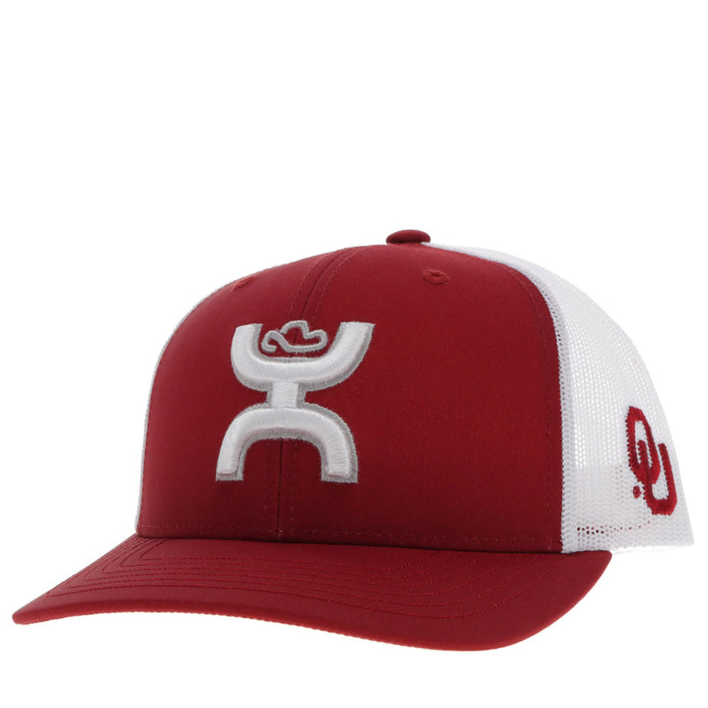 Hooey Collegiate Collection Men's Red & White OU Logo Cap - Image 1