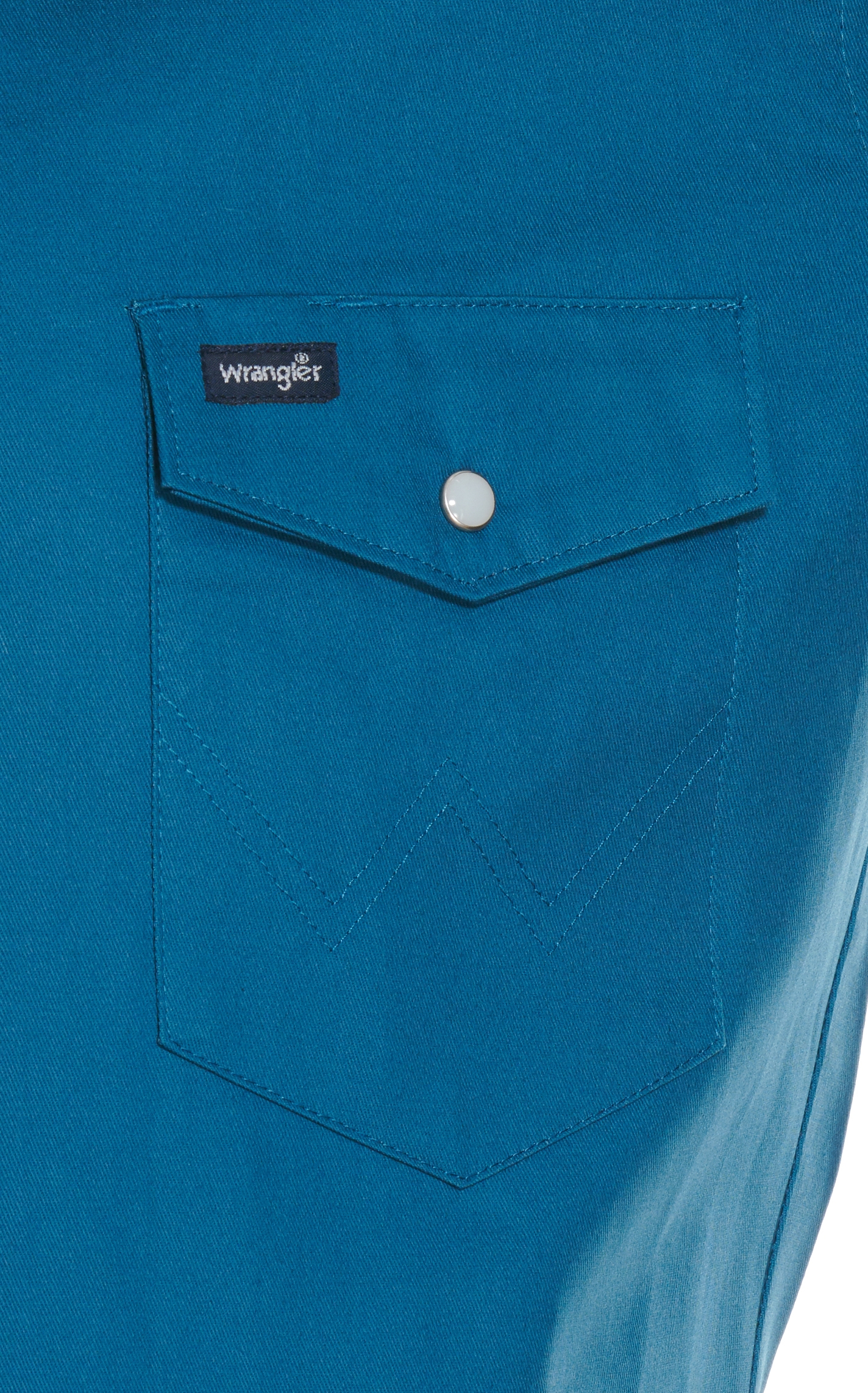Wrangler Dark Teal Long Sleeve Workshirt - Image 1
