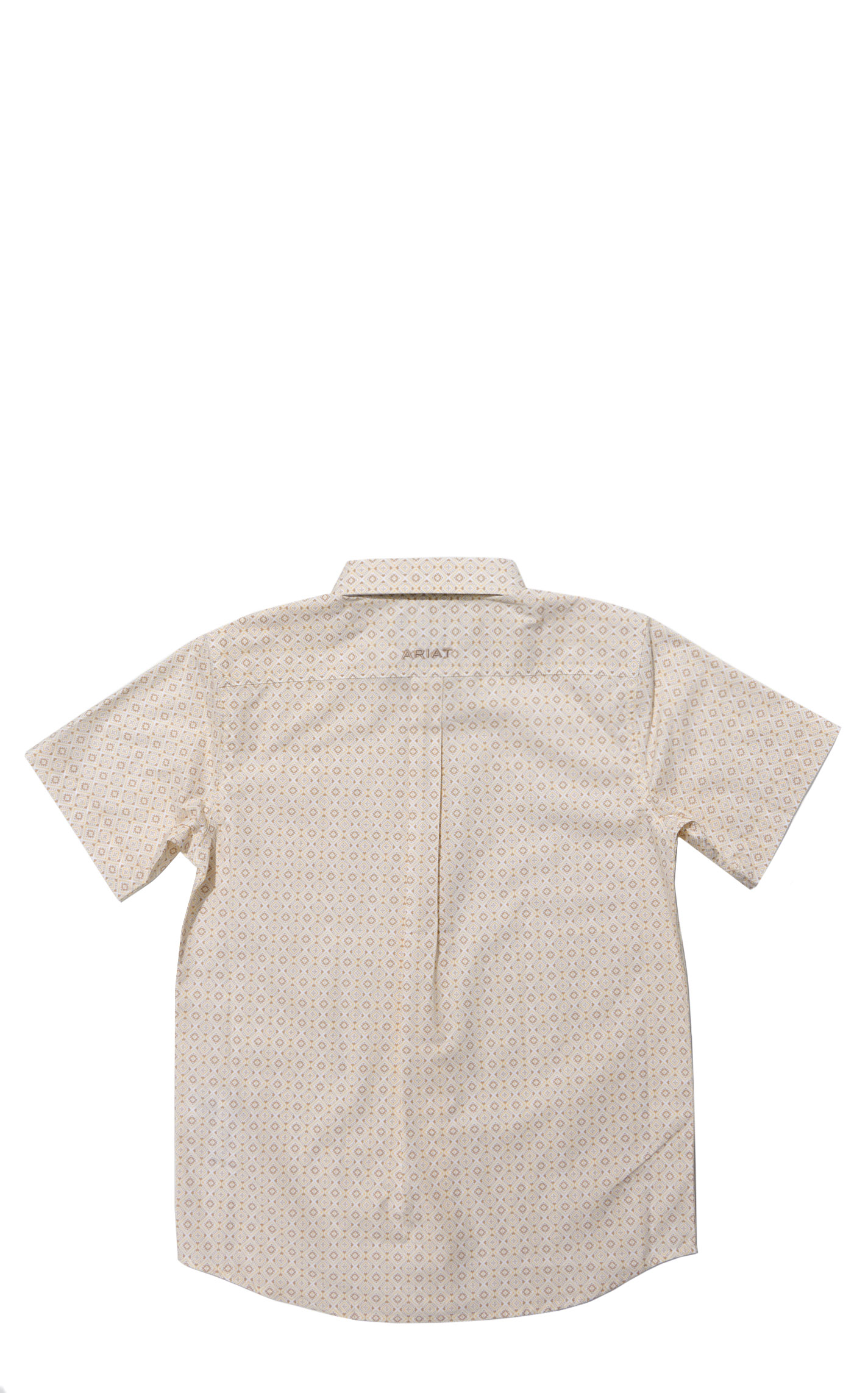 Ariat Boy's Wayne Creme Brulee Geo Western Shirt - Image 1