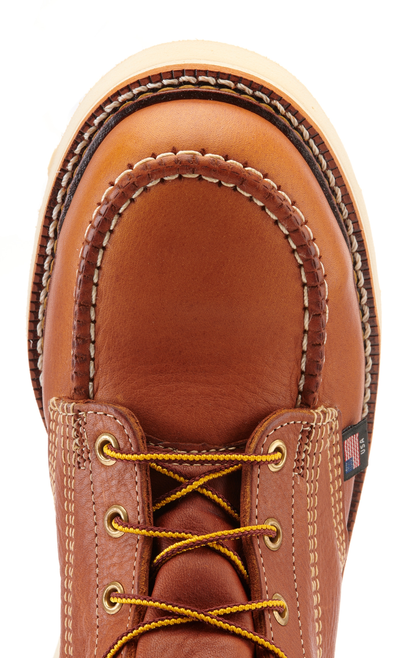 Thorogood Men's MAXWear Tobacco Brown Wedge Moc Steel Toe Lace Up Work Boot - Image 1